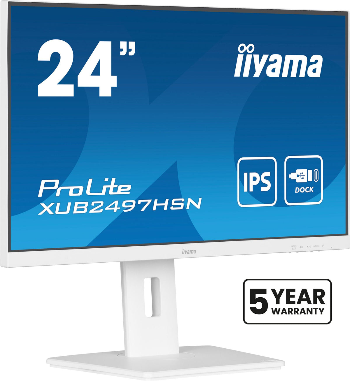 "iiyama ProLite XUB2497HSN-W2 écran plat de PC 60,5 cm (23.8"") 1920 x 1080 pixels Full HD LED Blanc"