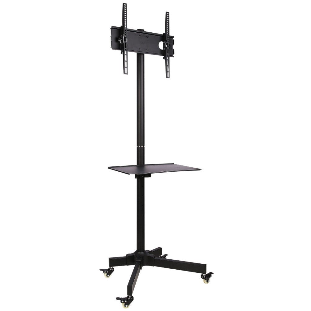 "Techly ICA-TR21 Support TV mobile 23-55"" jusqu'a 55kg étagere AV réglable"