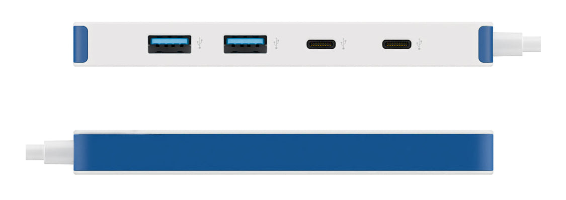 HyperDrive Flex 4 Port USB-C Hub Blue