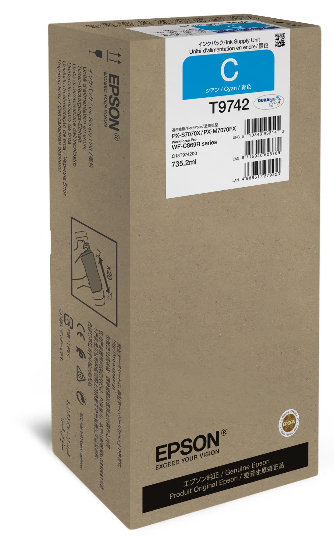 WorkForce Pro WF-C869R Cyan XXL