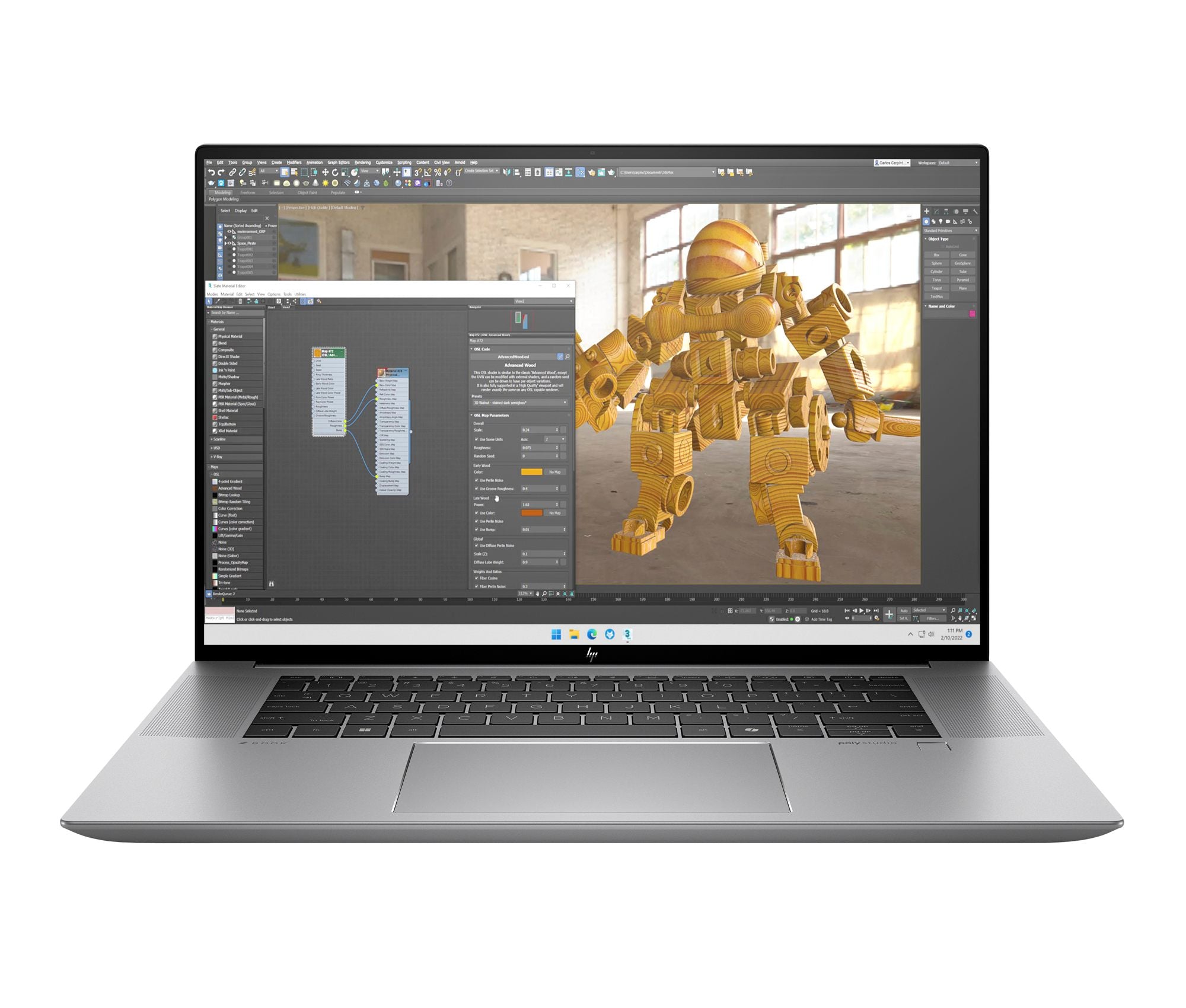 HP Mobile Workstation ZBook Studio G11 Intel Core Ultra 7 165H 16inch WUXGA 16GB 1TB SSD PCIe UMA W11P 3/3/0