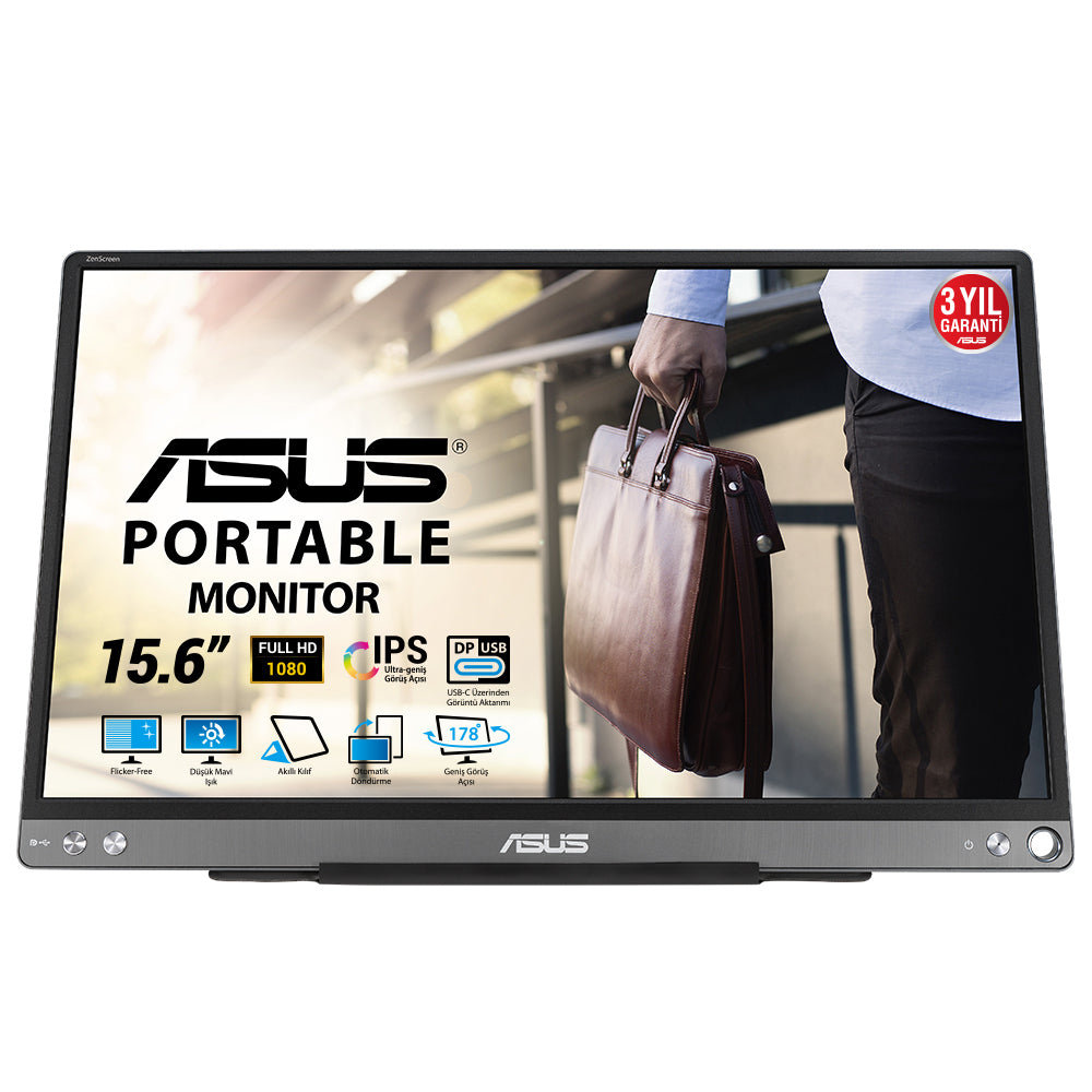 "ASUS ZenScreen MB16ACE 39,6 cm (15.6"") 1920 x 1080 pixels Full HD LED Gris"