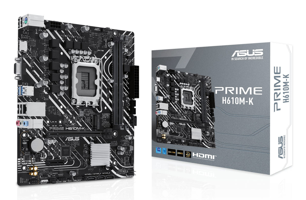 ASUS PRIME H610M-K LGA 1700 2DDR5 microATX 4xSATA MB 1xHDMI 2.1 1xD-Sub 1xM.2