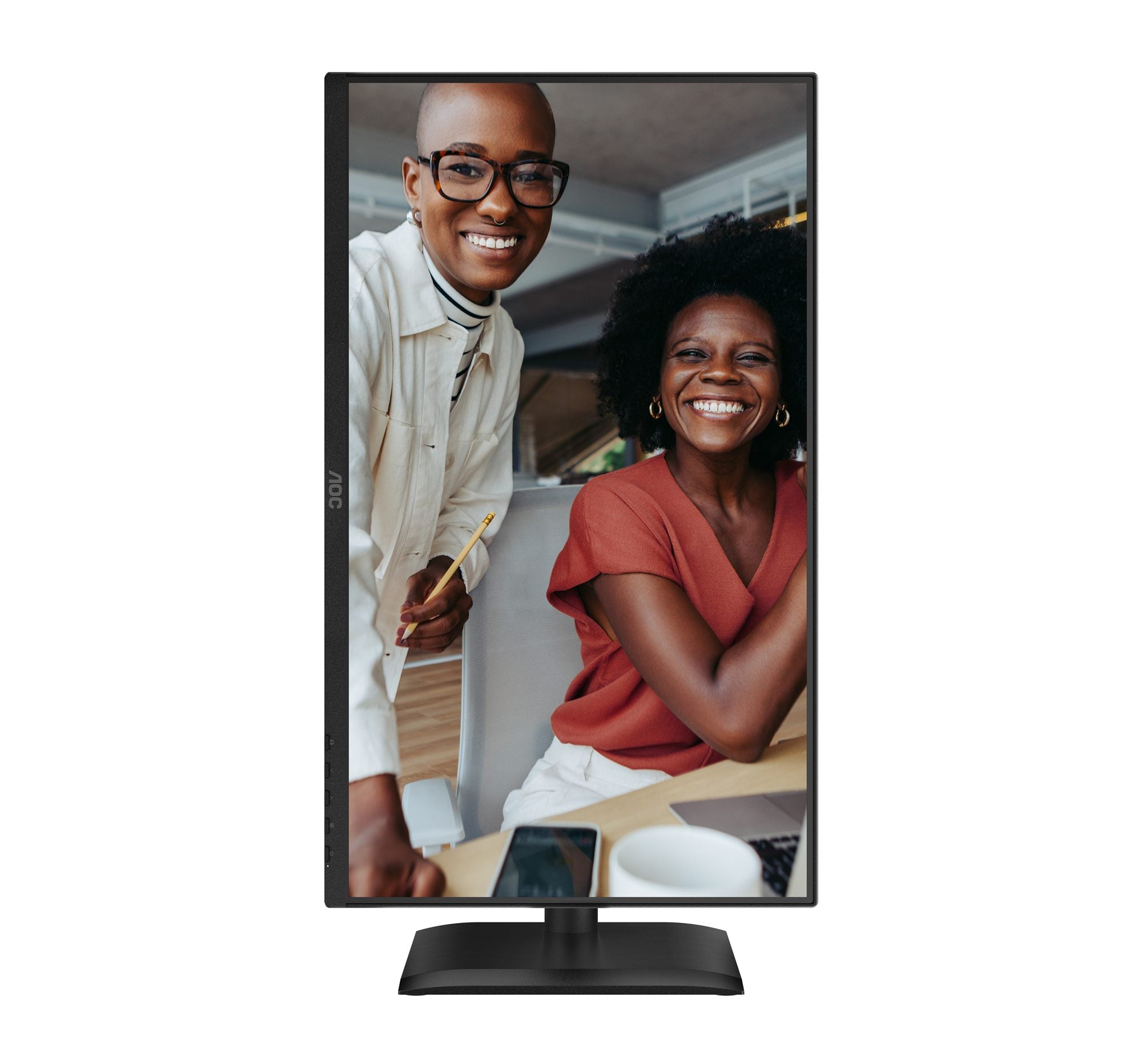 AOC 24E4CV - Écran LED - 24"-1920 x 1080 Full HD @ 120 Hz - IPS - 300 cd/m² - 1500:1 - 4 ms - HDMI, DP, USB-C - HP - GAR 5 ans