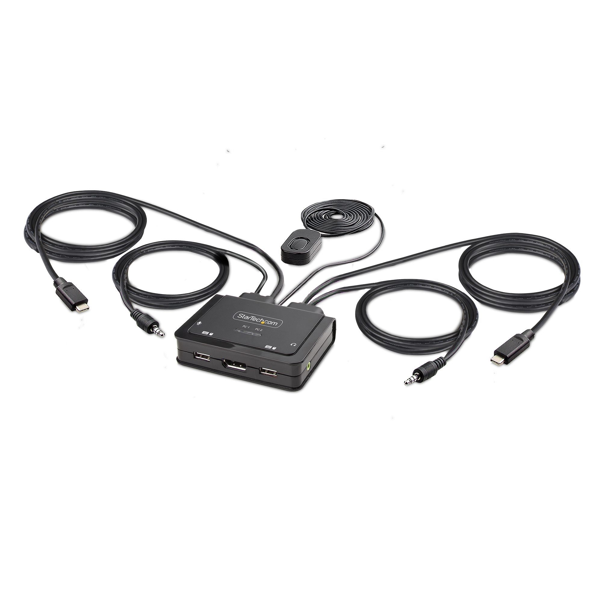 2-Port USB-C Cable KVM Switch 4K 60Hz