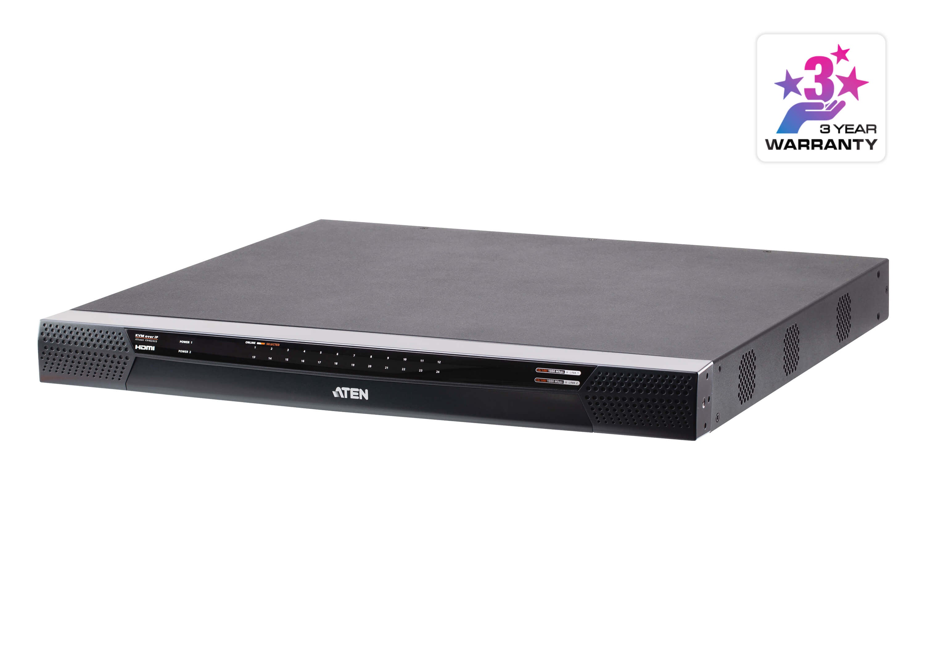 ATEN Premium KN4024VB  kvm IP 24 ports - 5 Users 1 Local /4 Distant sur IP