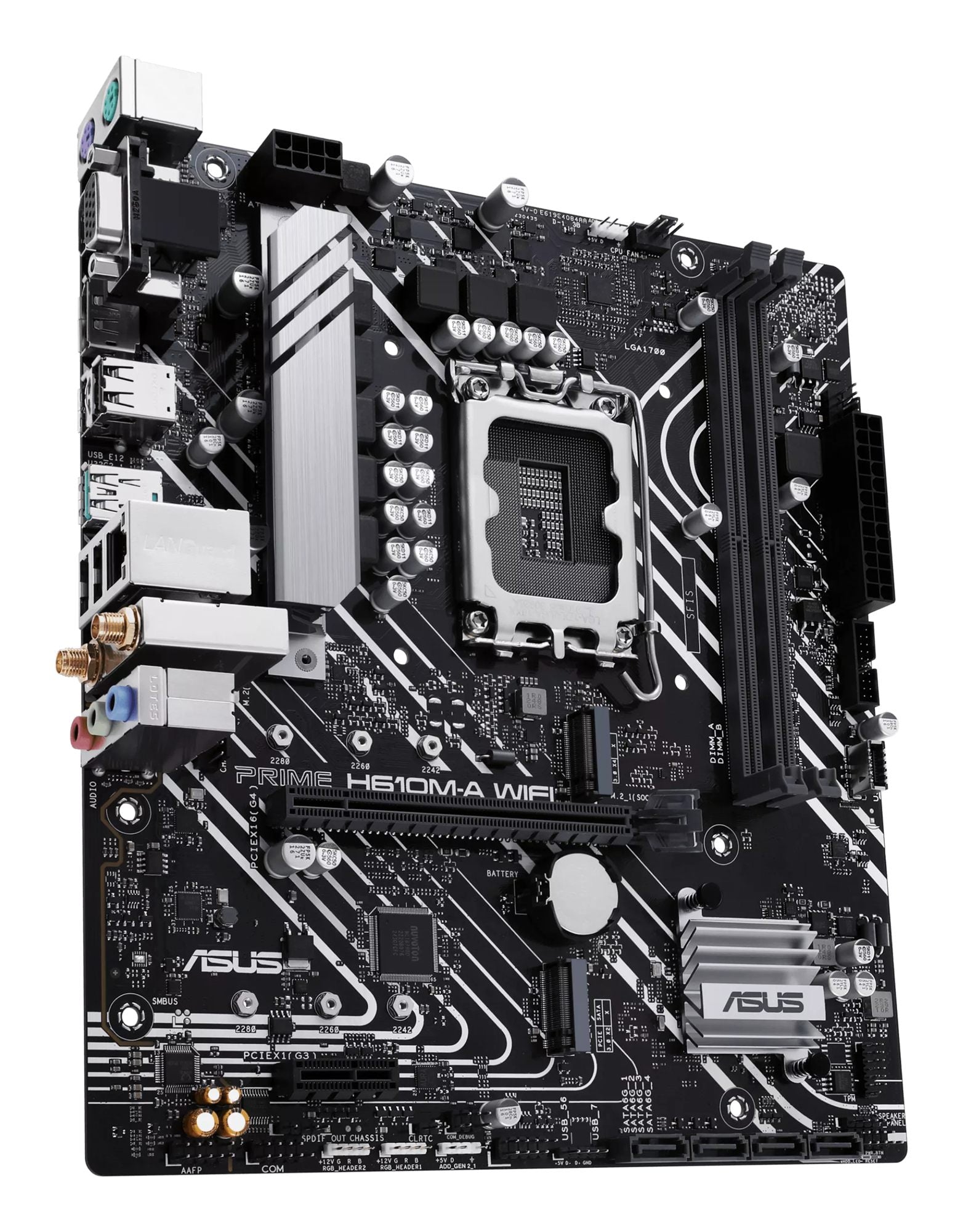 ASUS PRIME H610M-A WIFI LGA1700 microATX 2DDR5 1xHDMI 1xDP 1xD-Sub 4xSATA 2xM.2