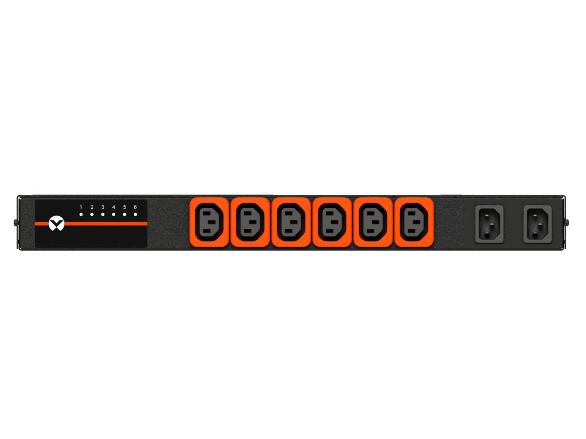 Vertiv Geist AUR5M1R5-06L137-1C14C14A900-D unité de distribution d'énergie 6 sortie(s) CA 0U Noir