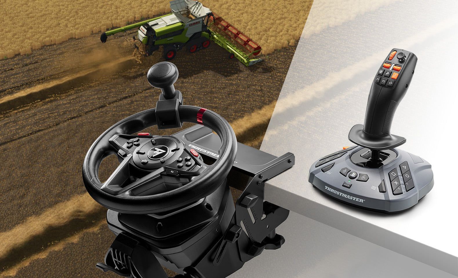THRUSTMASTER T128-P Simtask Farming Pack pour PS5 et PC