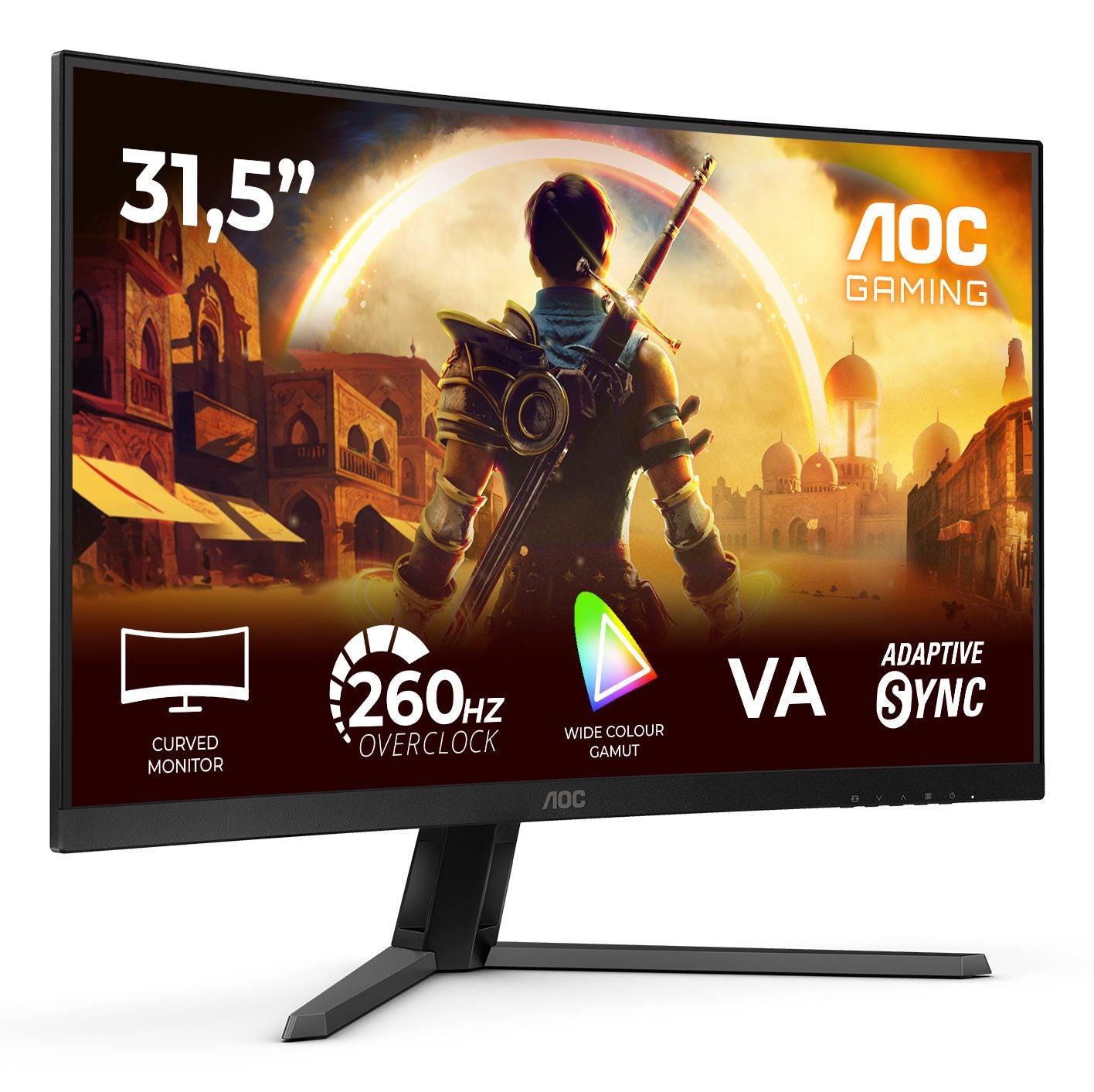 AOC C32G42ZE 31.5p FHD VA 260Hz OC 4ms 300cd/m2 HDMI 2.0 DP
