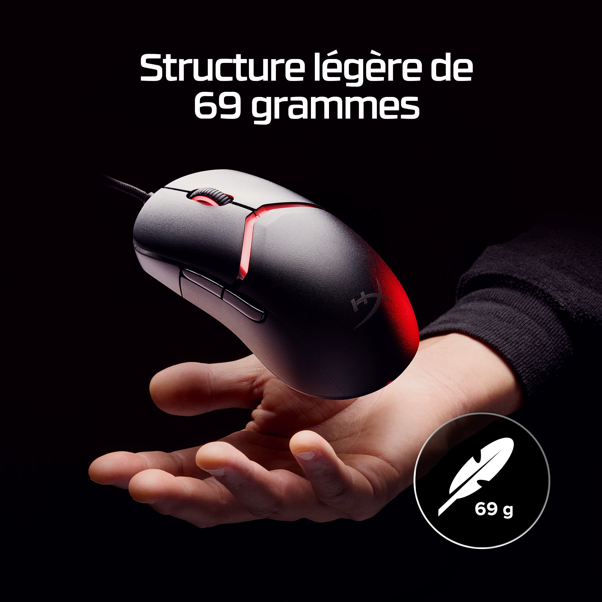 Souris Gaming HyperX Pulsefire Saga (Noire)