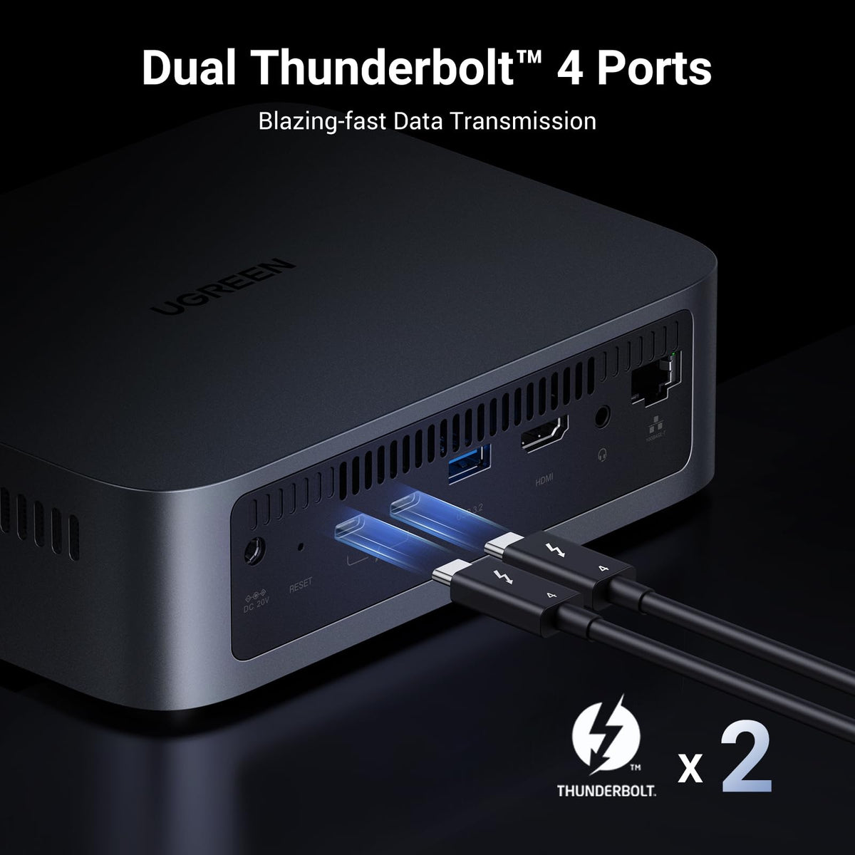 UGREEN DXP480T Plus 4-Bay NAS Intel Core i5-1235U Diskless EU