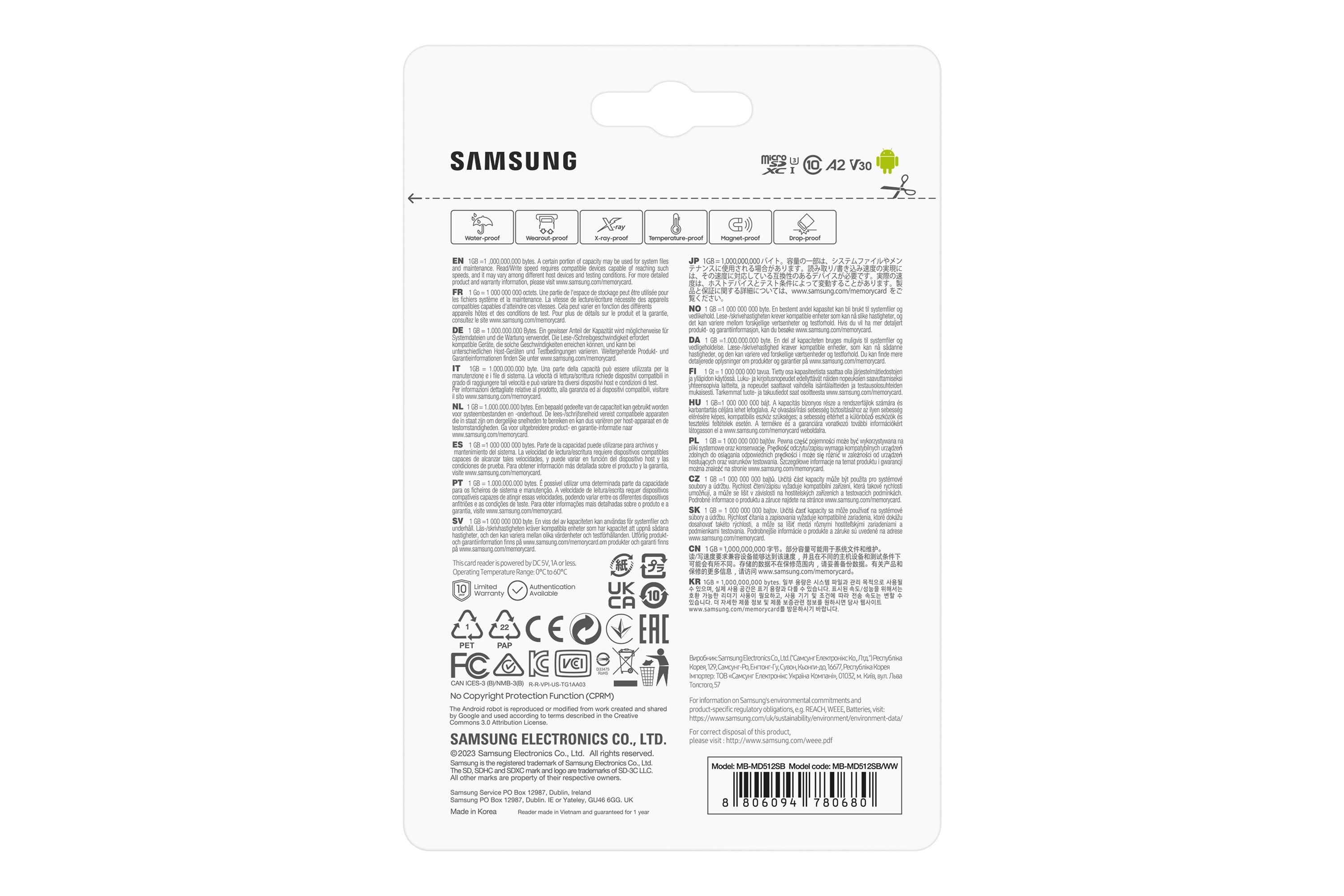 Samsung Micro SD 512GB PRO Plus z