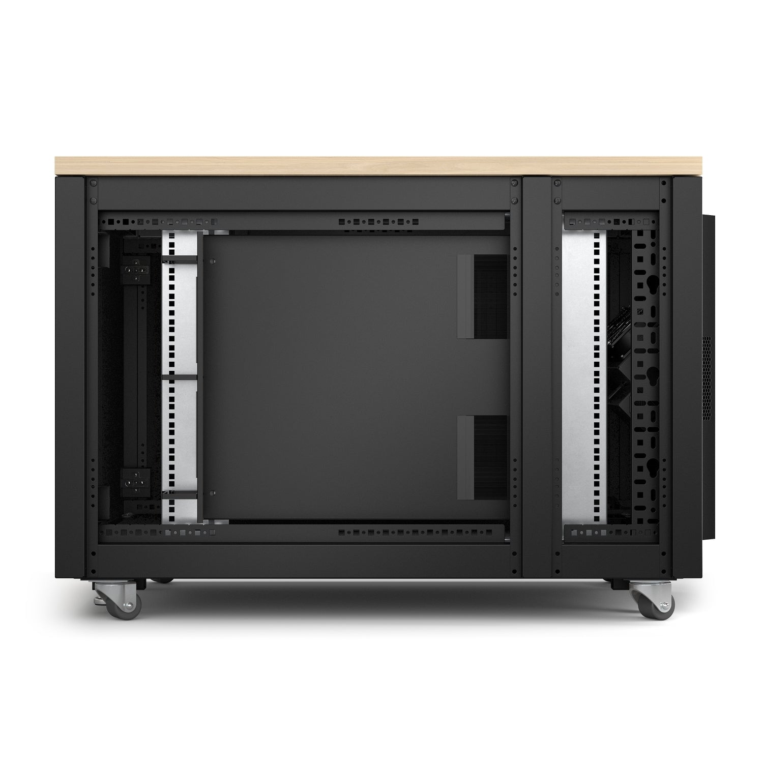 APC NetShelter Rack vertical soundproof AC 100-230V maple 12U 19 TAA Compliant