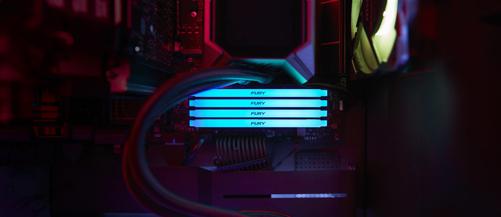 KINGSTON 8Go 3600MT/s DDR4 CL17 DIMM FURY Beast RGB
