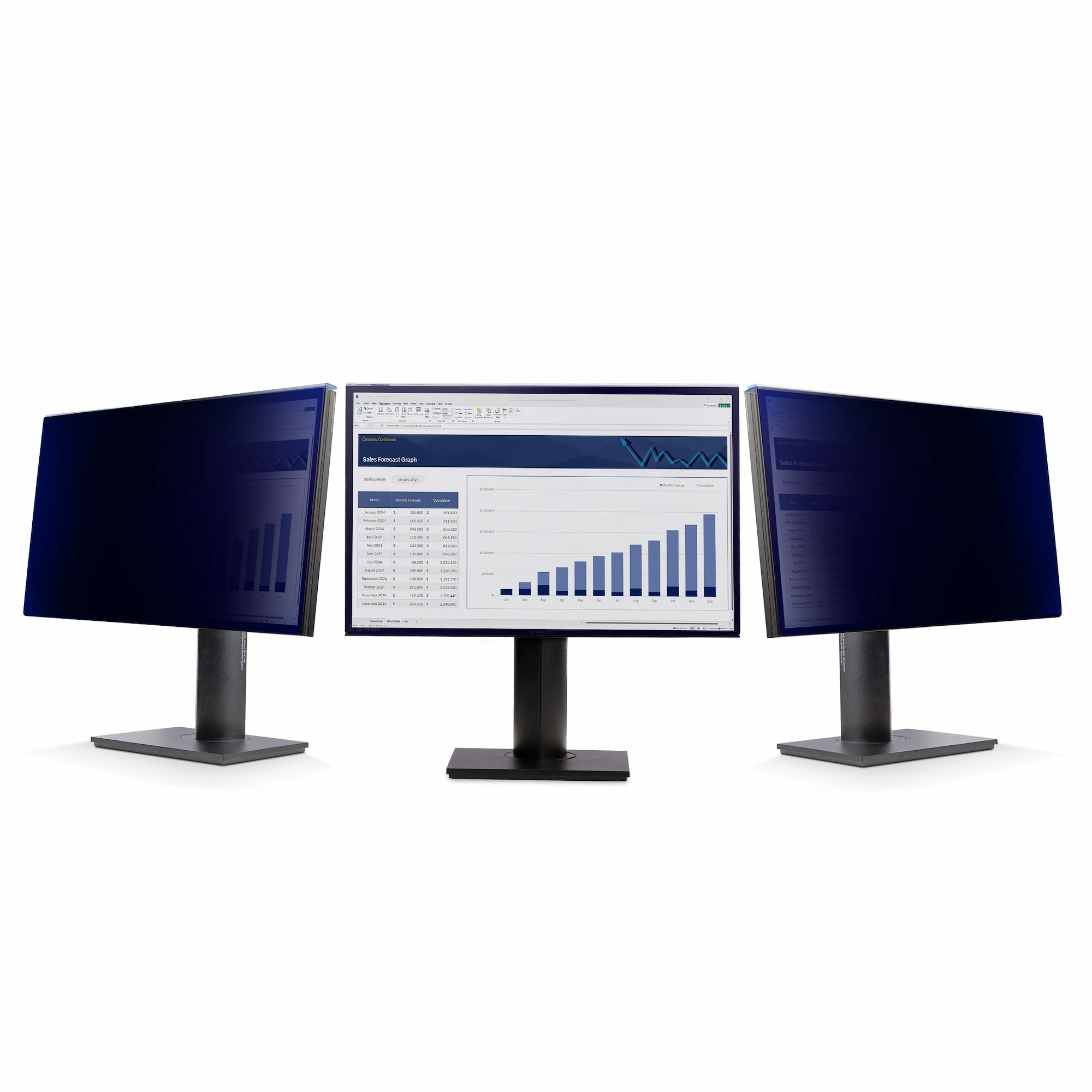 24" Monitor Privacy Screen Hanging