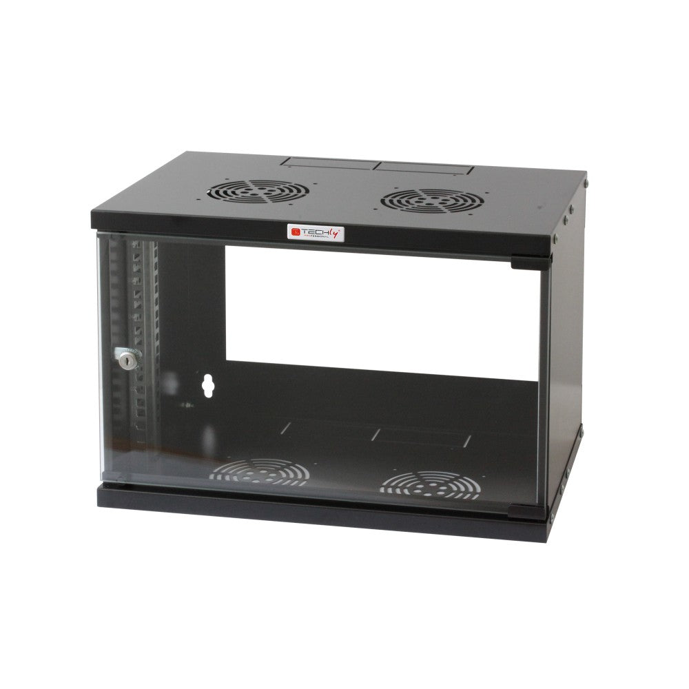 Techly I-CASE EL-1006B45 Armoire murale 6U 60/45 éco bl