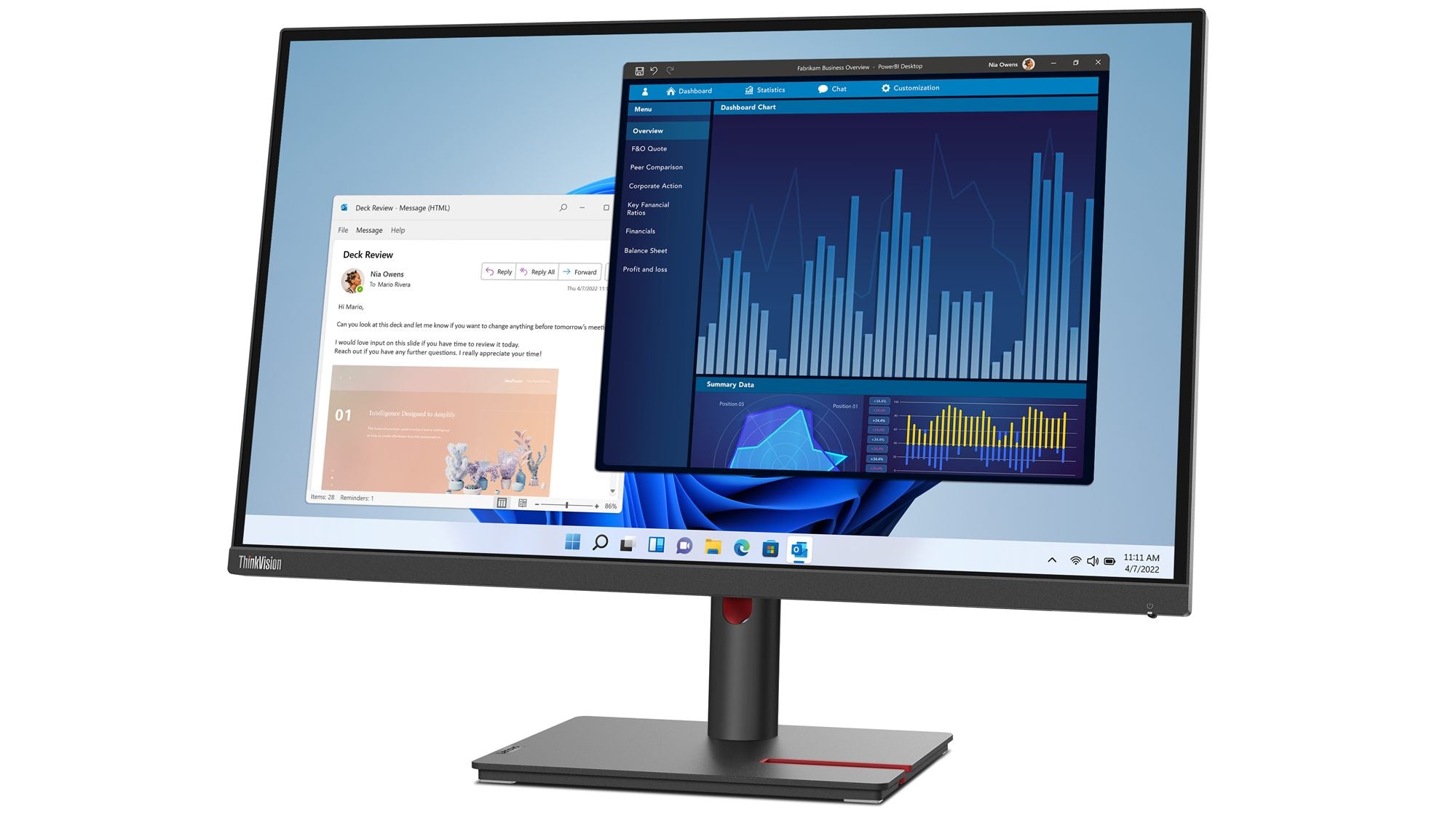 LENOVO ThinkVision T27p-30 27p Monitor with ThinkVision MC60 webcam HDMI