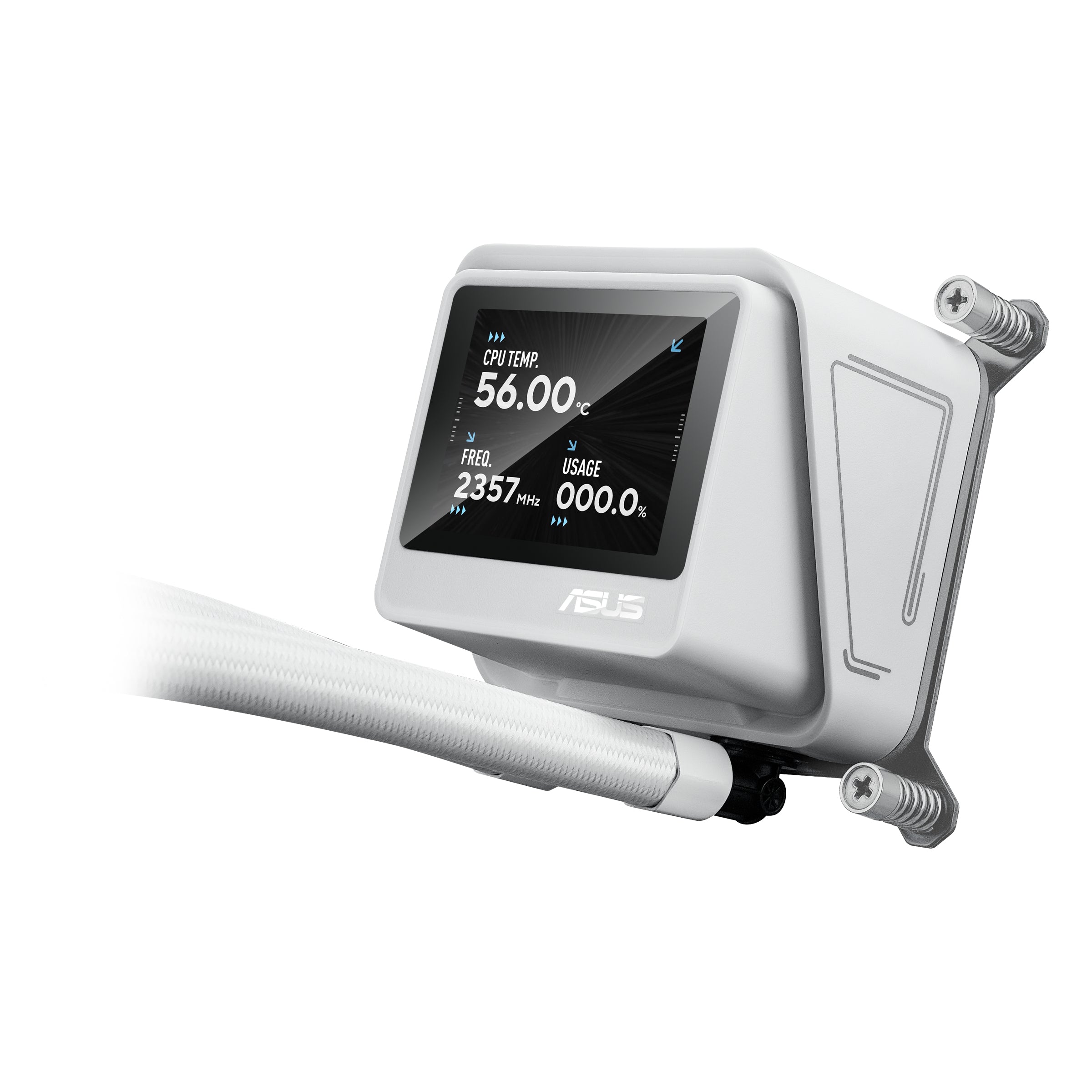 ASUS MAX GAMING LC 360 ARGB LCD WHT all-in-one liquid CPU cooler