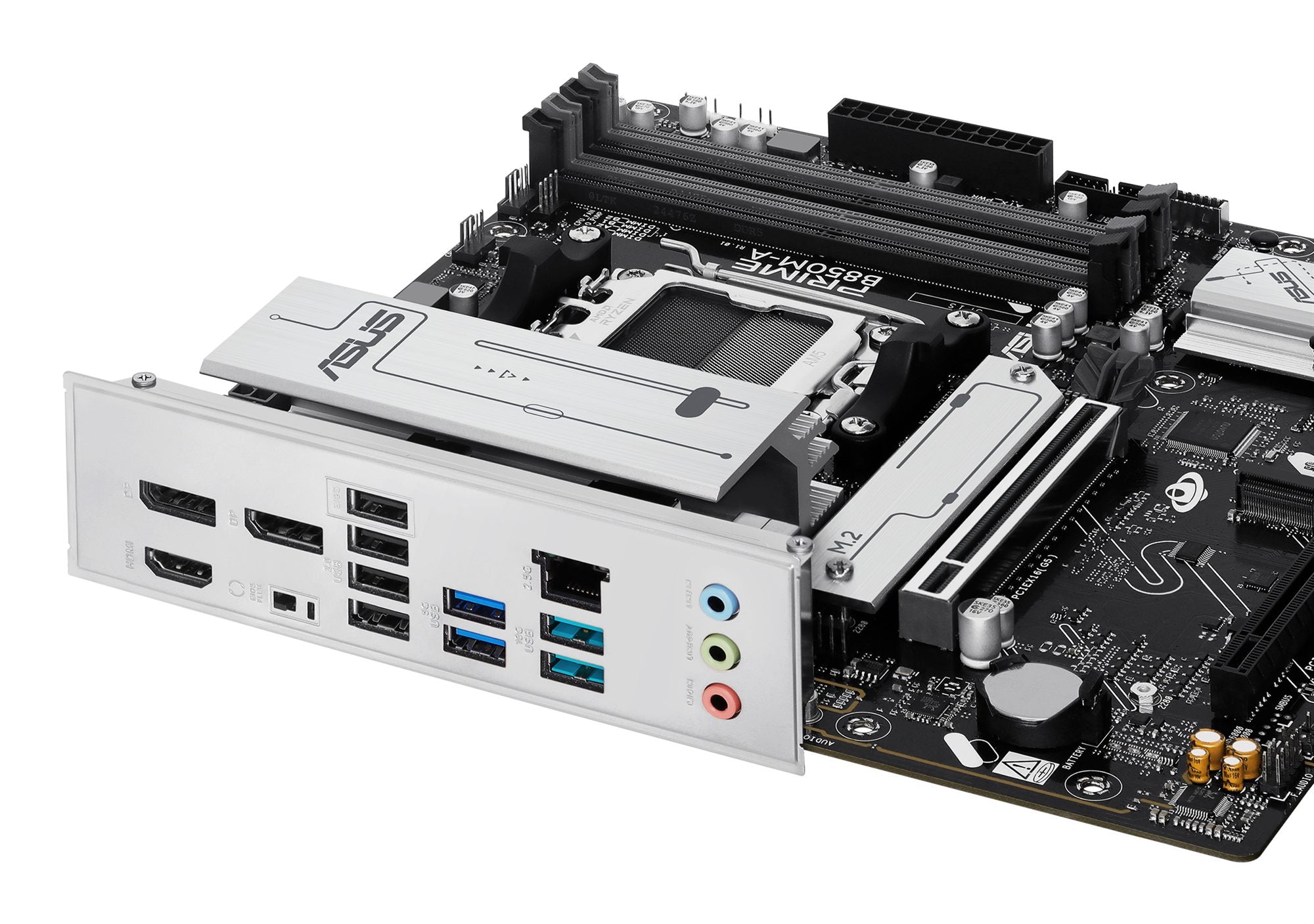ASUS AMD B850 DDR5 mATX motherboard 1xHDMI 1xDP 3xM.2 4xSATA