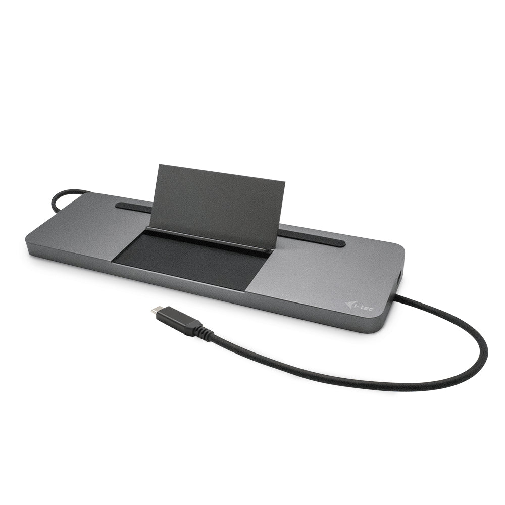I-TEC USB-C Metal 4K 3xDisplay DS 1xHDMI1xVGA1xDP 1xSD+1xmicroSD CR 1xGLAN 1x3.5mmAudio 2xUSB 3.0 2xUSB 2.0 1xUSB-C PD+ Charger 100W