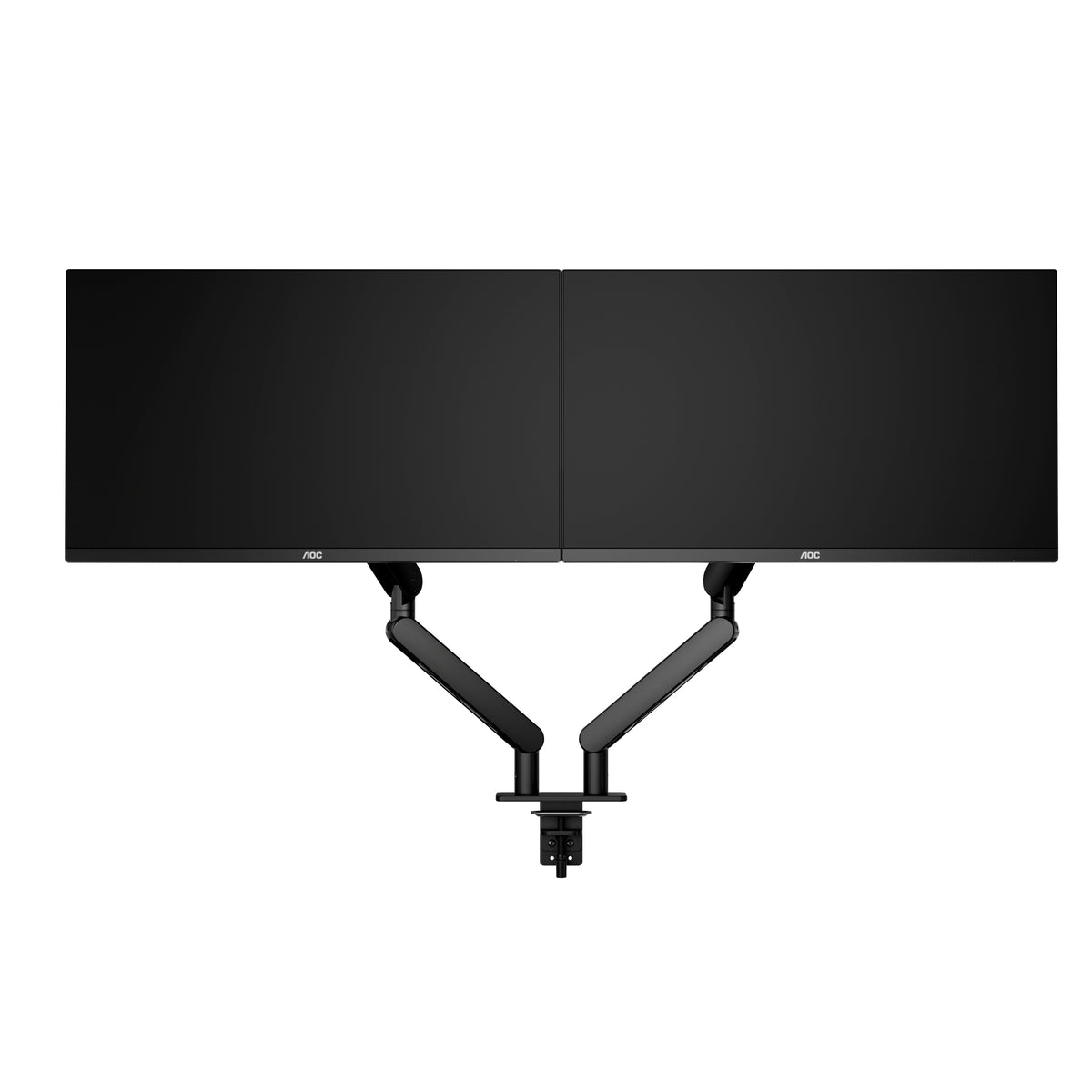 AOC AM420 bras pour - pour 2 écrans LCD / plasma - pour bureau - alliage d'aluminium - noir - Taille d'écran :17"-34"
