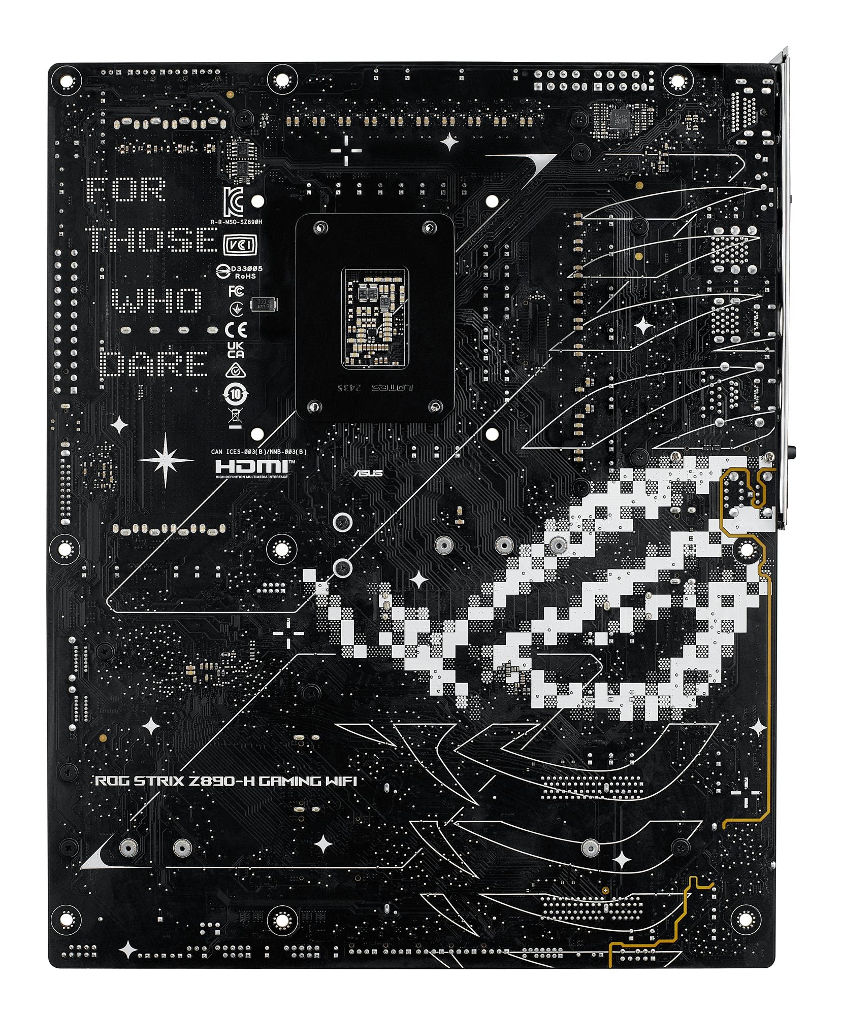 ASUS ROG STRIX Z890-H GAMING WIFI LGA 1851 DDR5 ATX motherboard 1xHDMI 1xDP 4xM.2 4xSATA