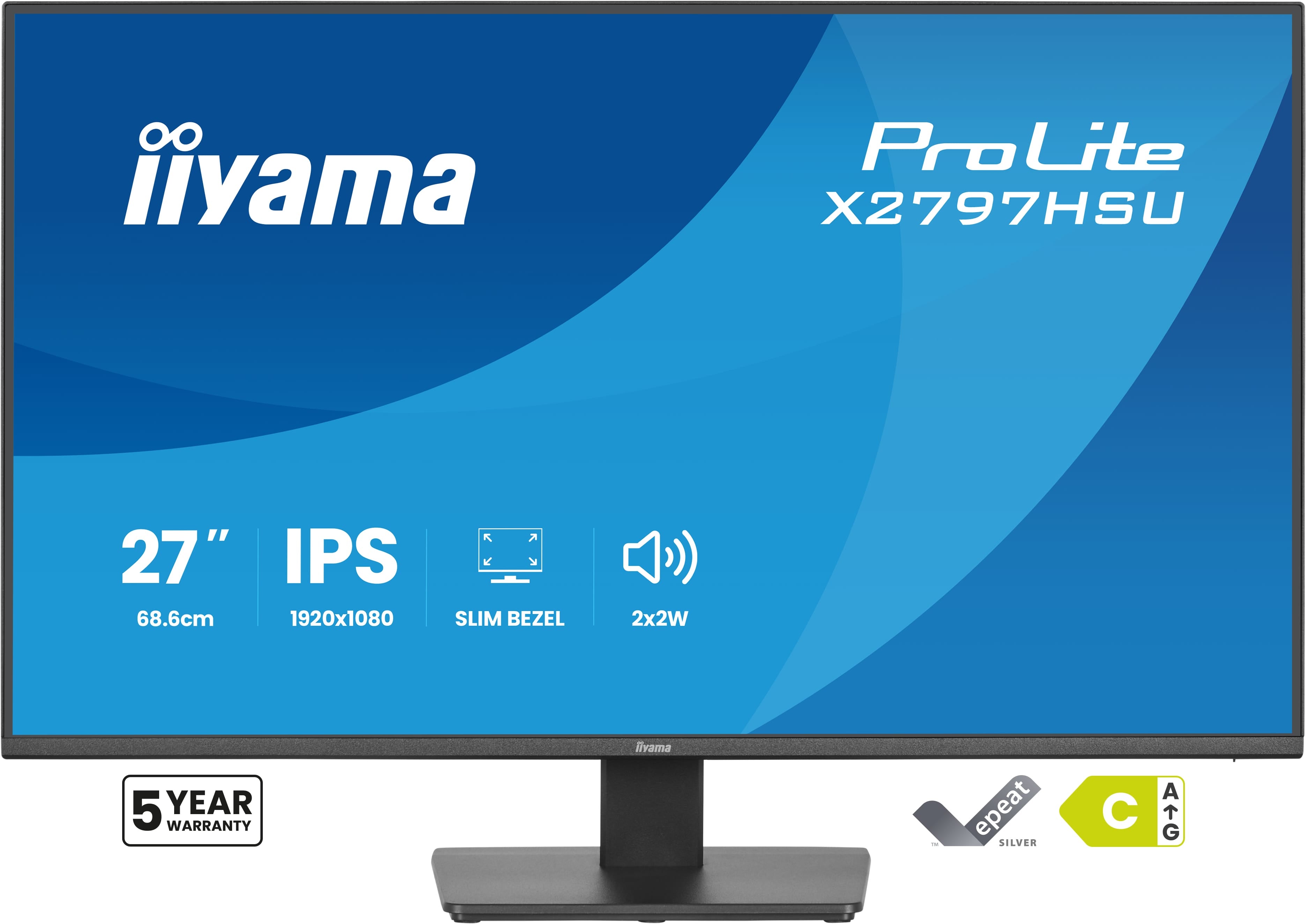iiyama X2797HSU-B1 27" IPS LCD with 4-si
