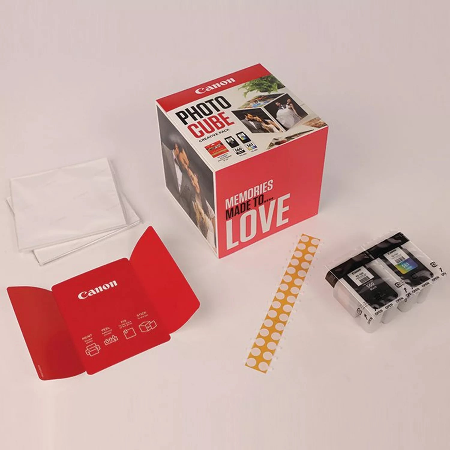 CANON PG-560/CL-561 Ink Cartridge Photo Cube Creative Pack White Pink