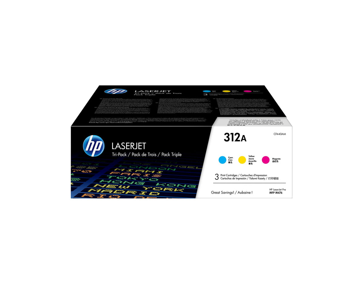 HP 312A original CYM Toner cartridge CF440AM multipack
