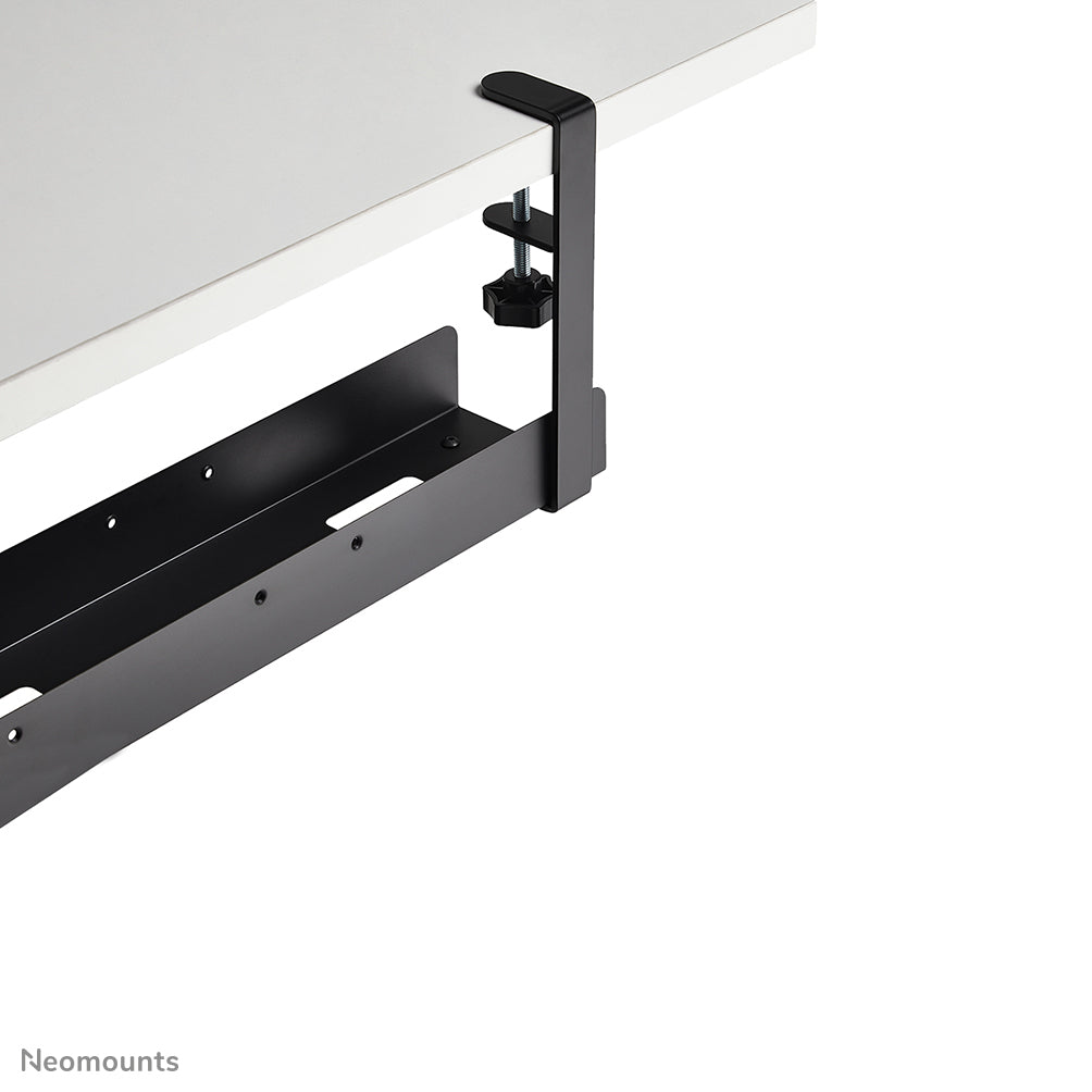 NEOMOUNTS Cable Management Tray max 5kg. clamp-on design universal black