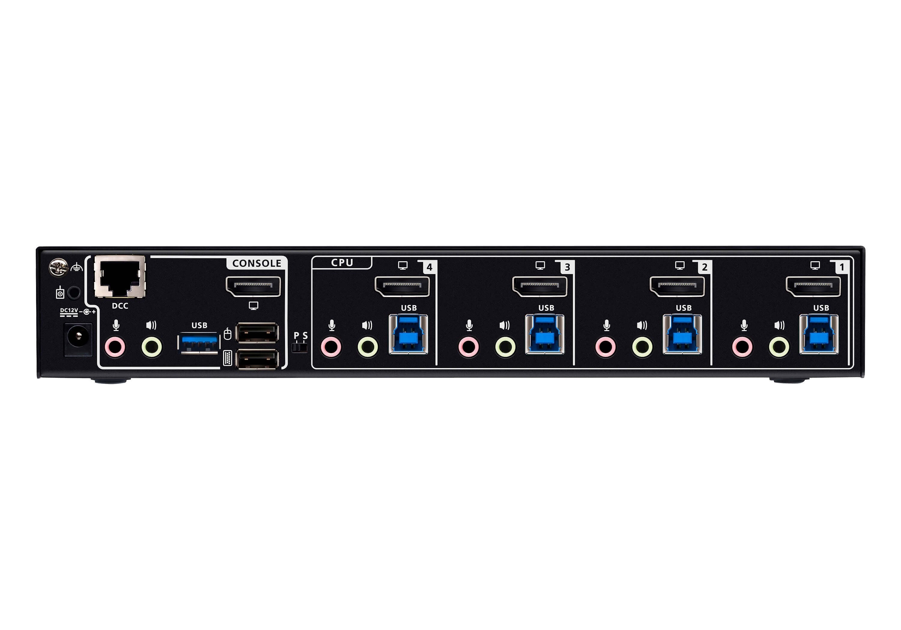Aten CS1924A-AT-G 4-Port USB 3.0 8K ÉcranPort KVMP. Sw