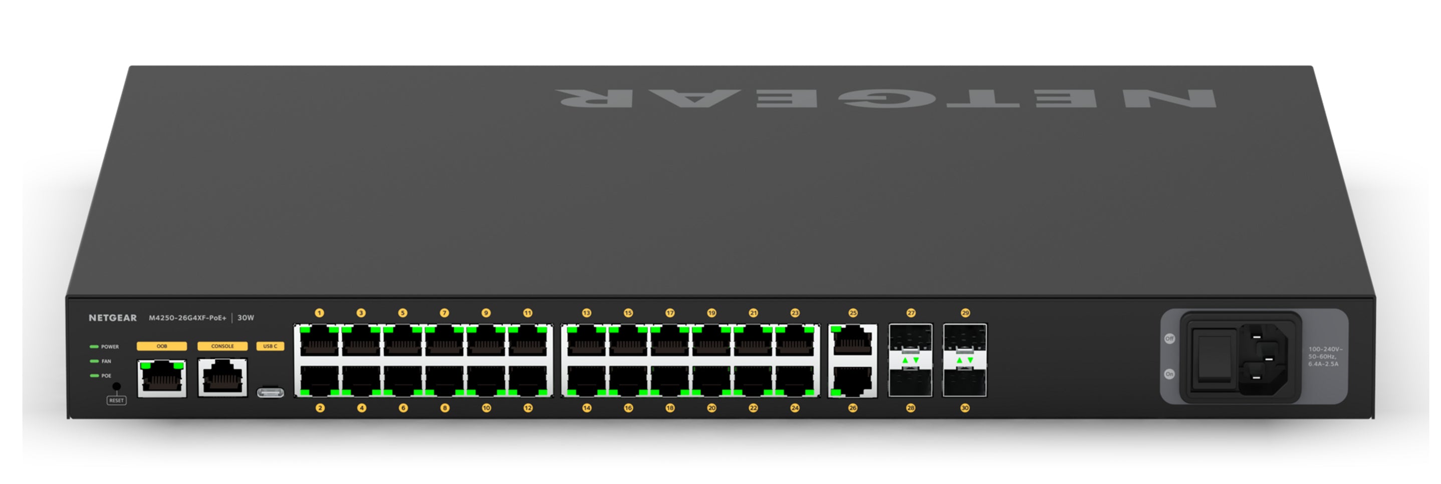 Biamp AVB-enabled Netgear 26-port 1G switch