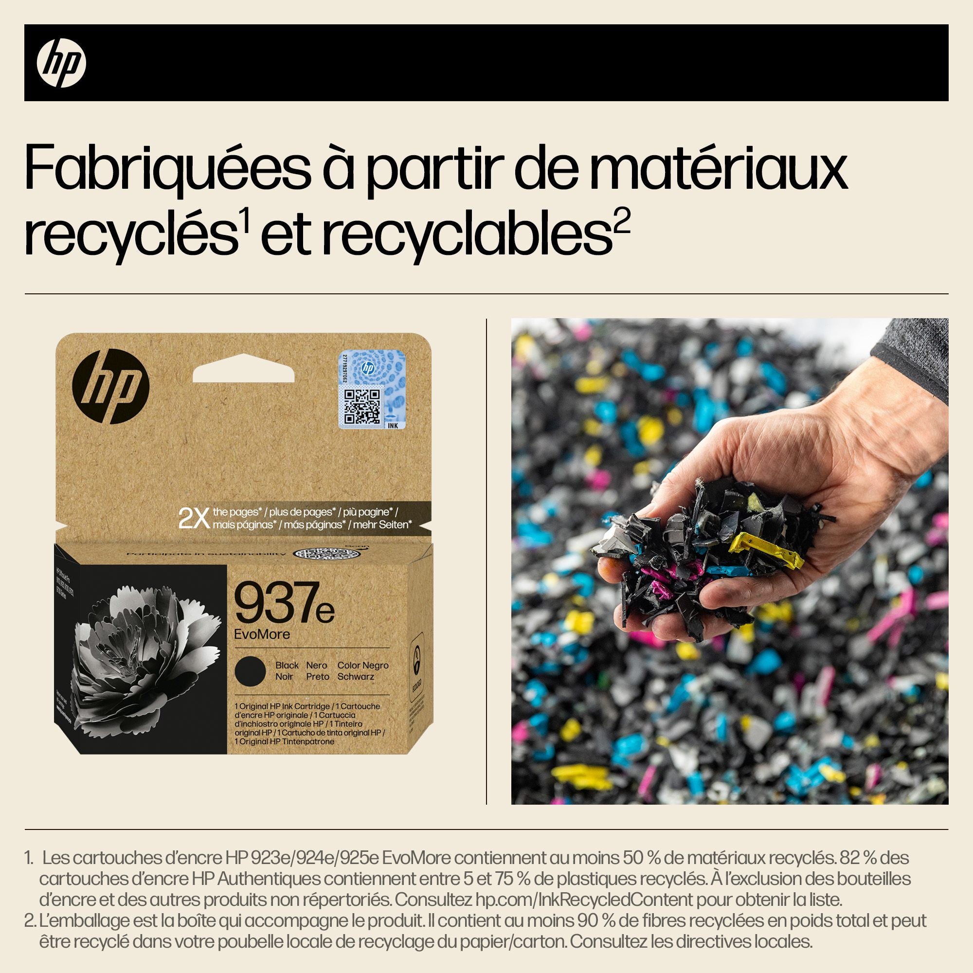 HP 937e EvoMore Black Original Ink Cartridge