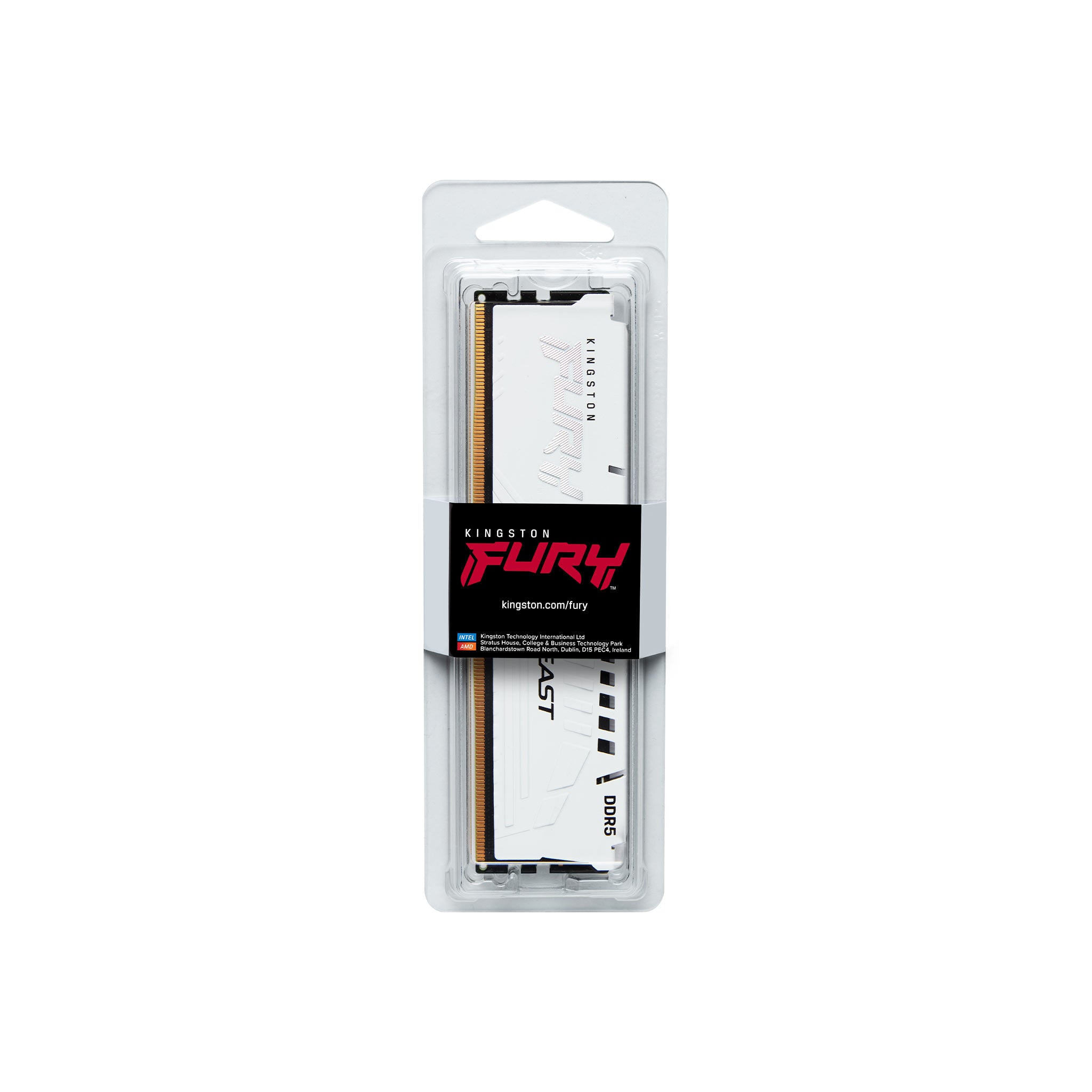 KINGSTON 16Go 6400MT/s DDR5 CL32 DIMM FURY Beast White EXPO