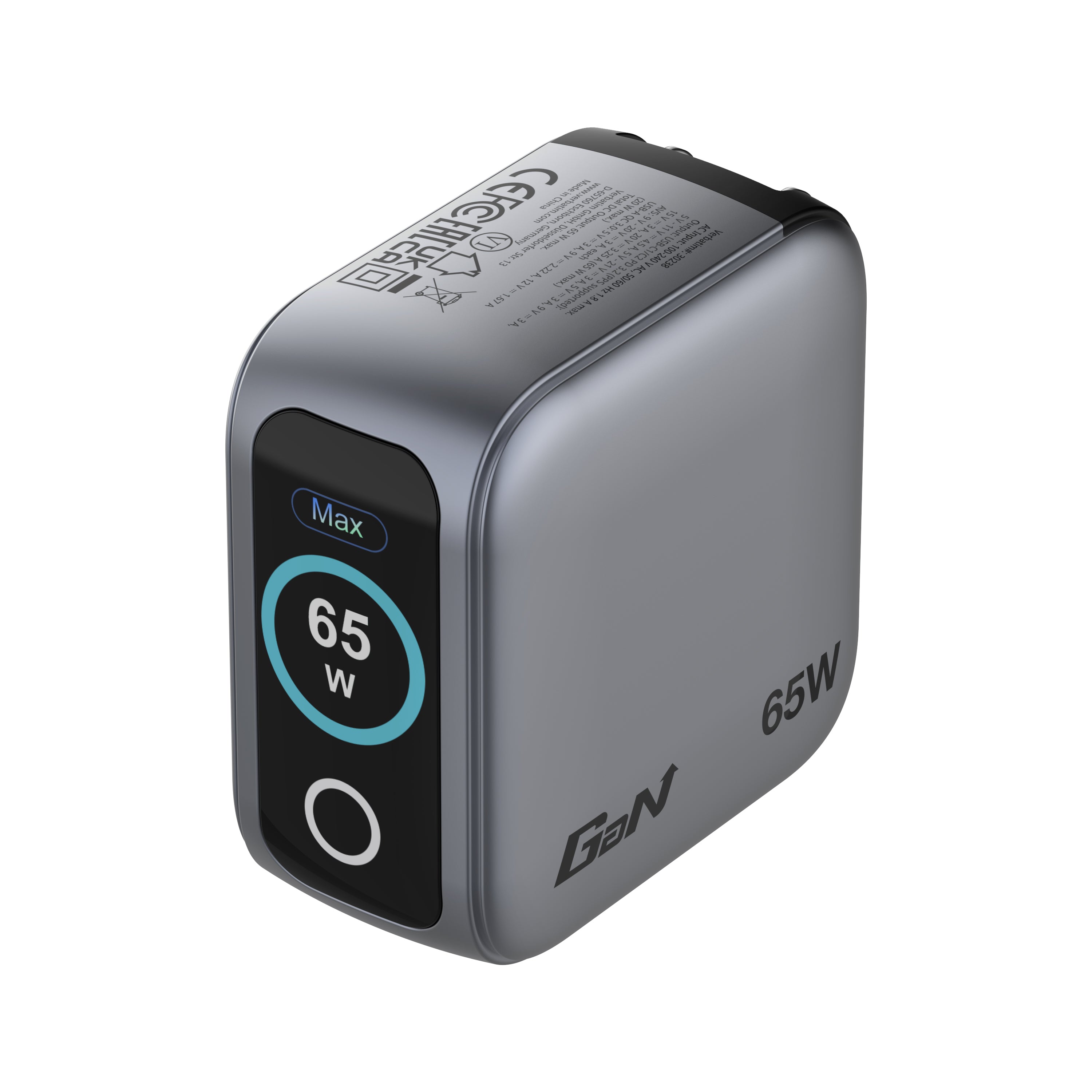Mini GaN Charger 65W with Display