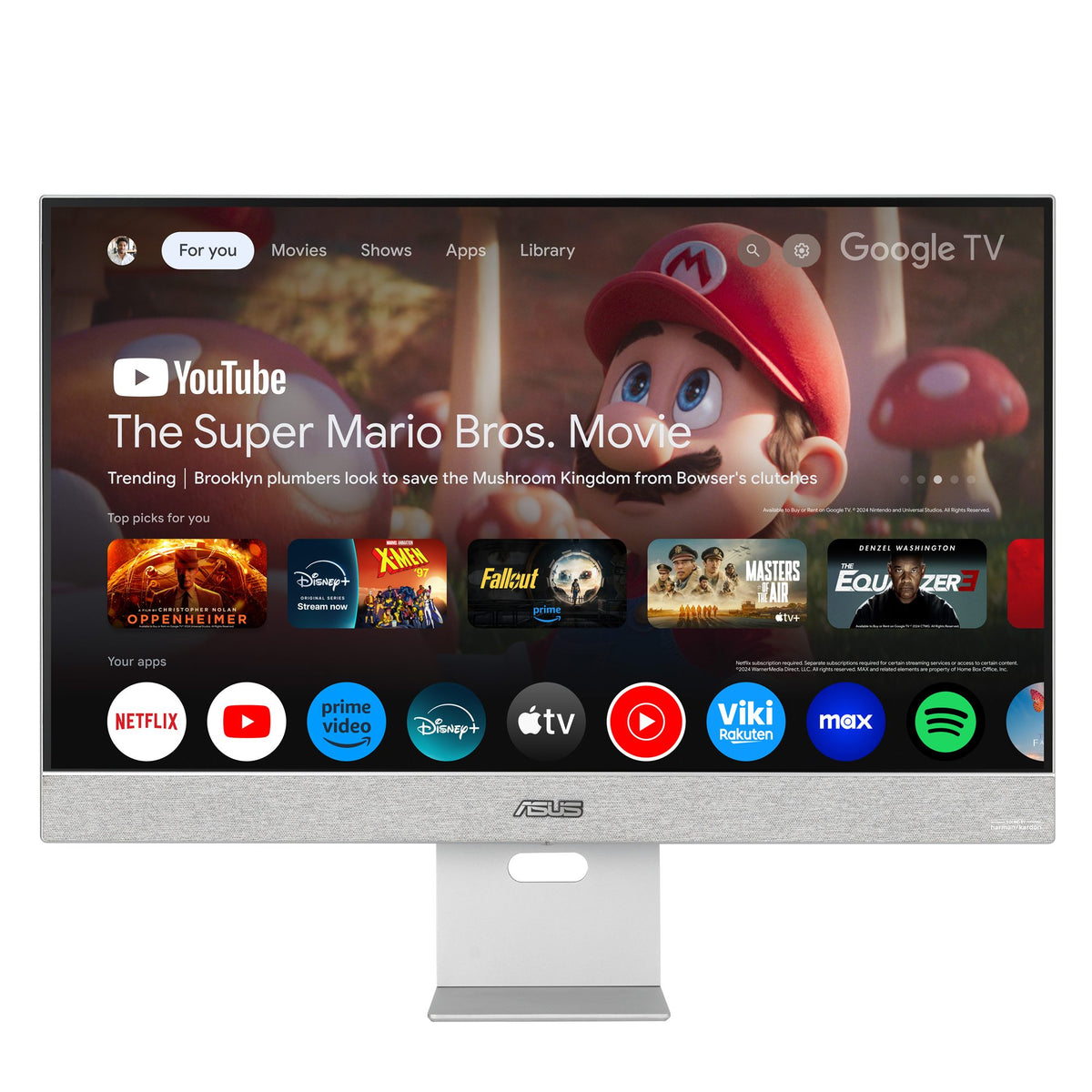 "ASUS ZenScreen Smart Monitor MS27UC écran plat de PC 68,6 cm (27"") 3840 x 2160 pixels 4K Ultra HD LCD Gris"