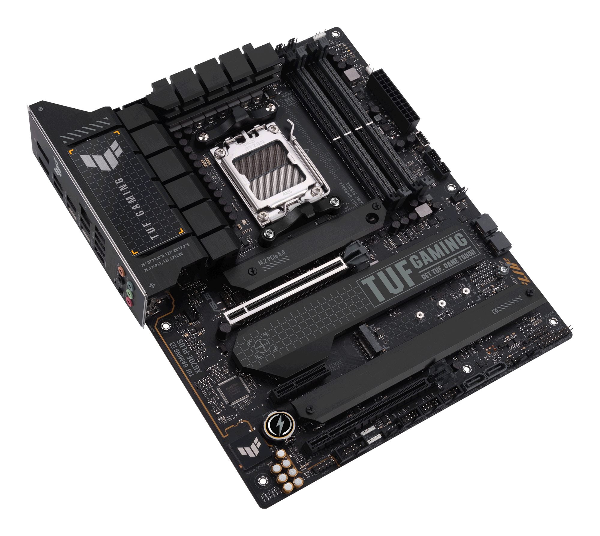 ASUS TUF GAMING X670E-PLUS AM5 Socket 4DDR5 PCIe 5.0 x16 HDMI 2.1 DP 1.4 4xSATA 6Gb/s ATX