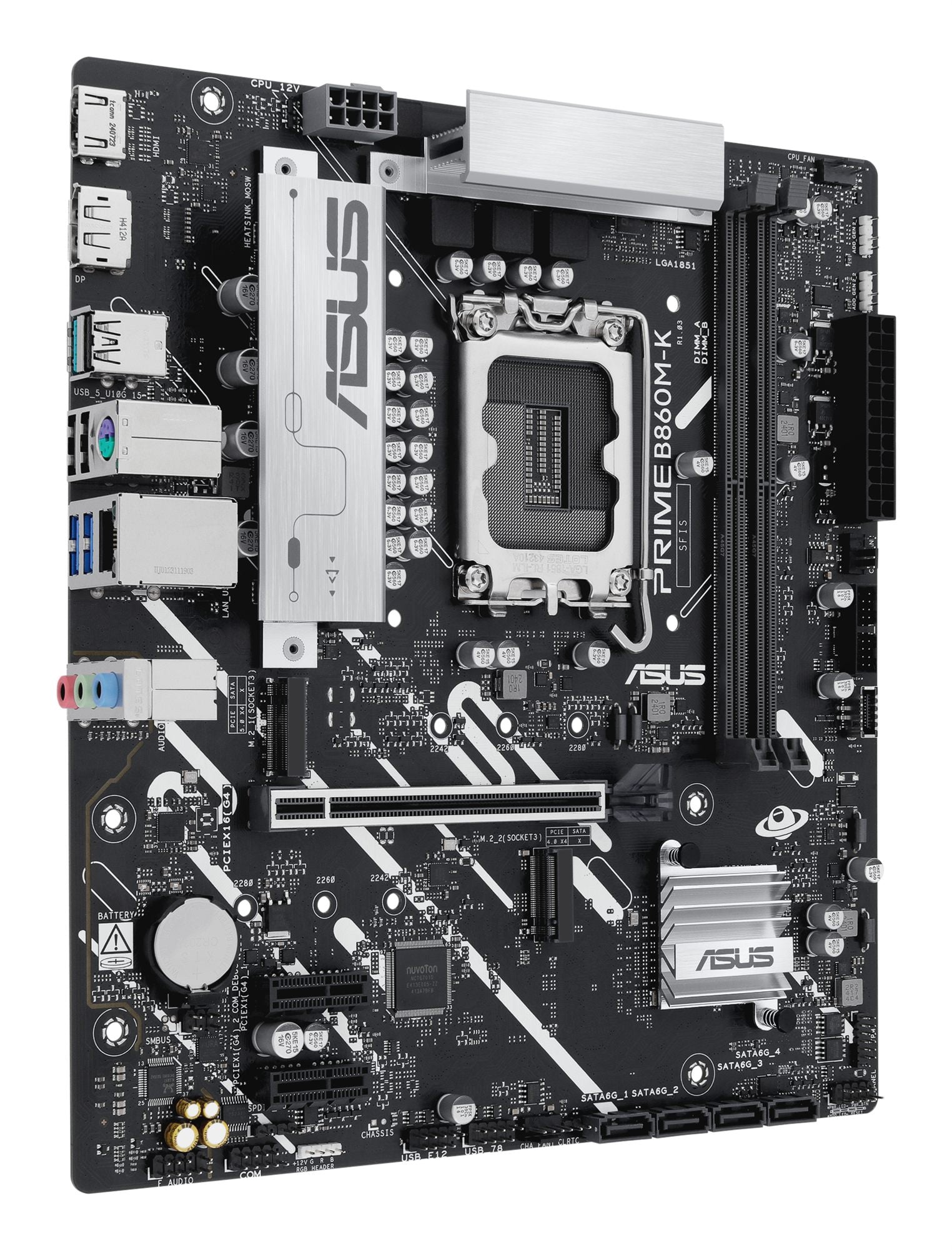 ASUS PRIME B860M-K LGA1851 DDR5 mATX MB 1xHDMI 1xDP 2xM.2 4xSATA