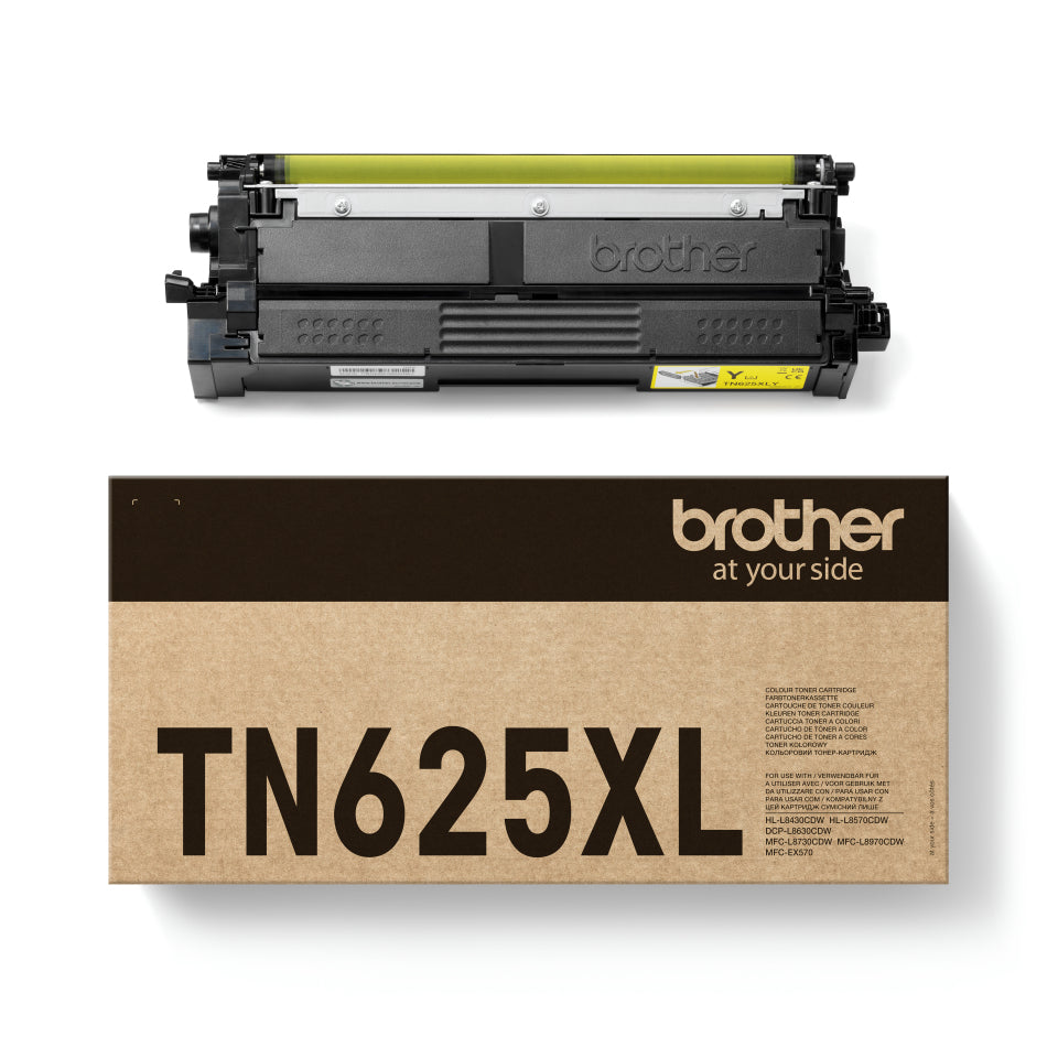 BROTHER TN-625XLY HY Yellow Toner Cartridge 4.5K pages