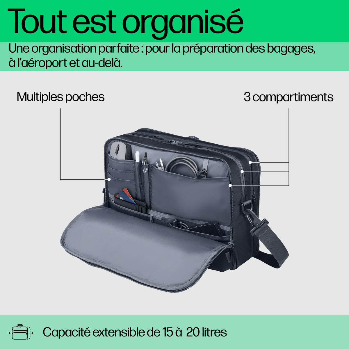HP Travel Plus 15L 14p Laptop Bag