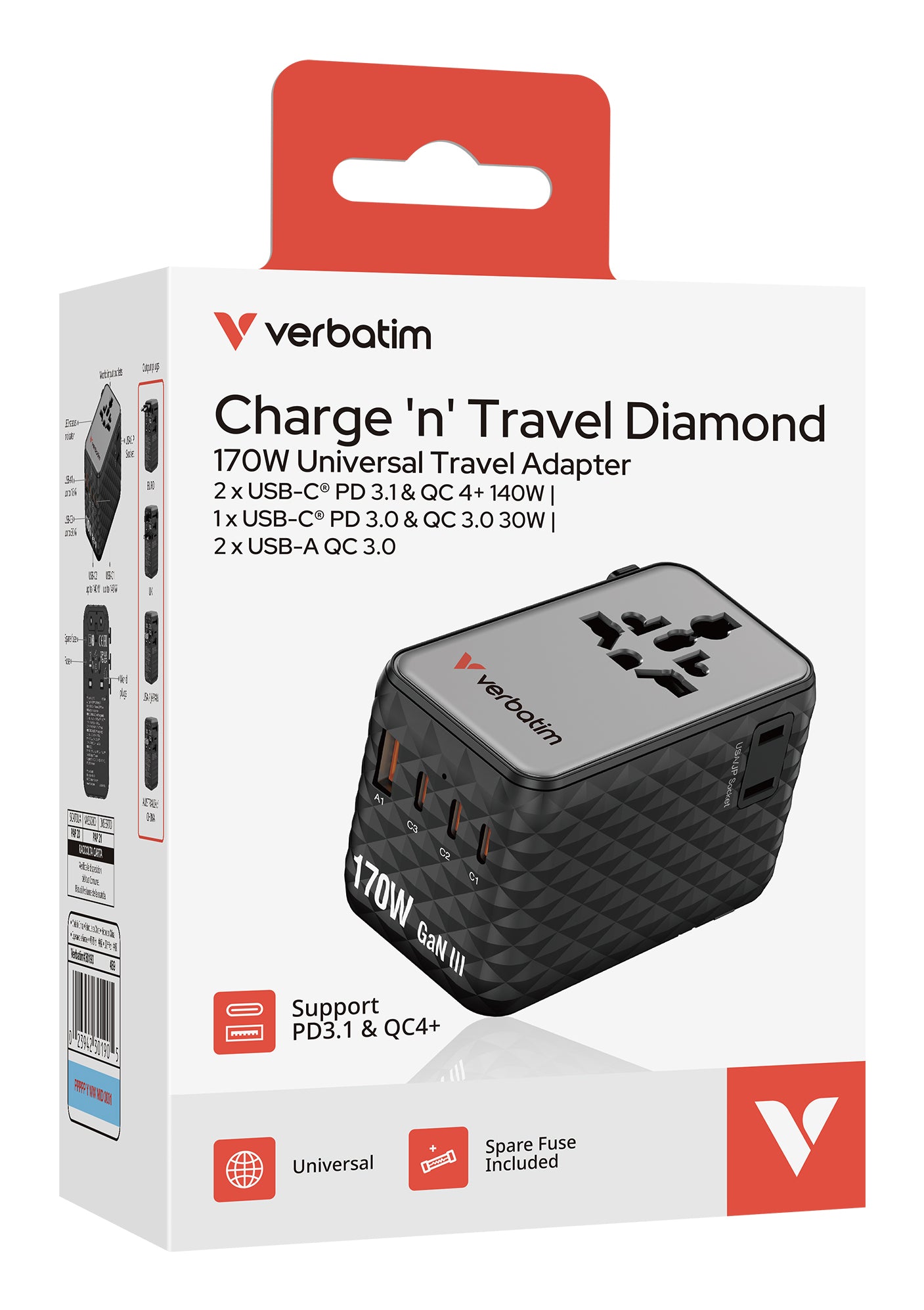 Charge ´n´ Travel 170W Universal Travel