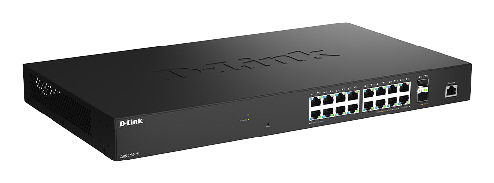 D-LINK Smart+ Switch L2+ 16 ports 2.5 GbE and 2 ports 10 GbE SFP+