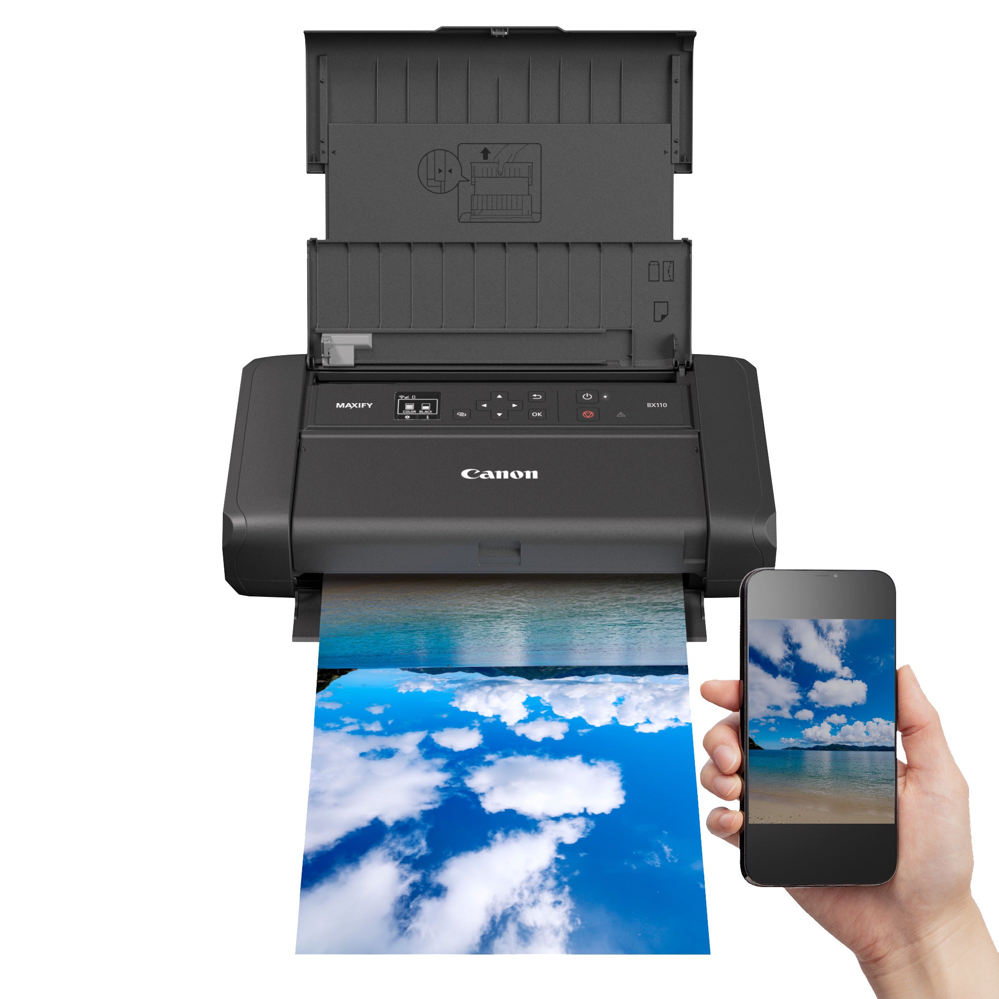 CANON MAXIFY BX110 Printer colour inkjet A4 4800x1200dpi 9ipm mono 5.5 min/page colour 50sheets USB-C Wi-Fi