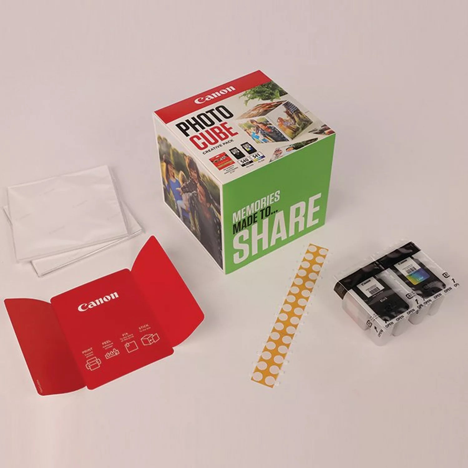 CANON PG-540/CL-541 Ink Cartridge Photo Cube Creative Pack White Green