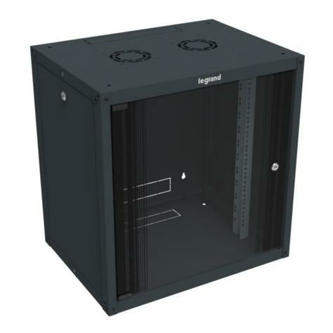 LEGRAND Coffret fixe 19pouces livré à plat Linkeo capacité 15U - 759x600x450mm