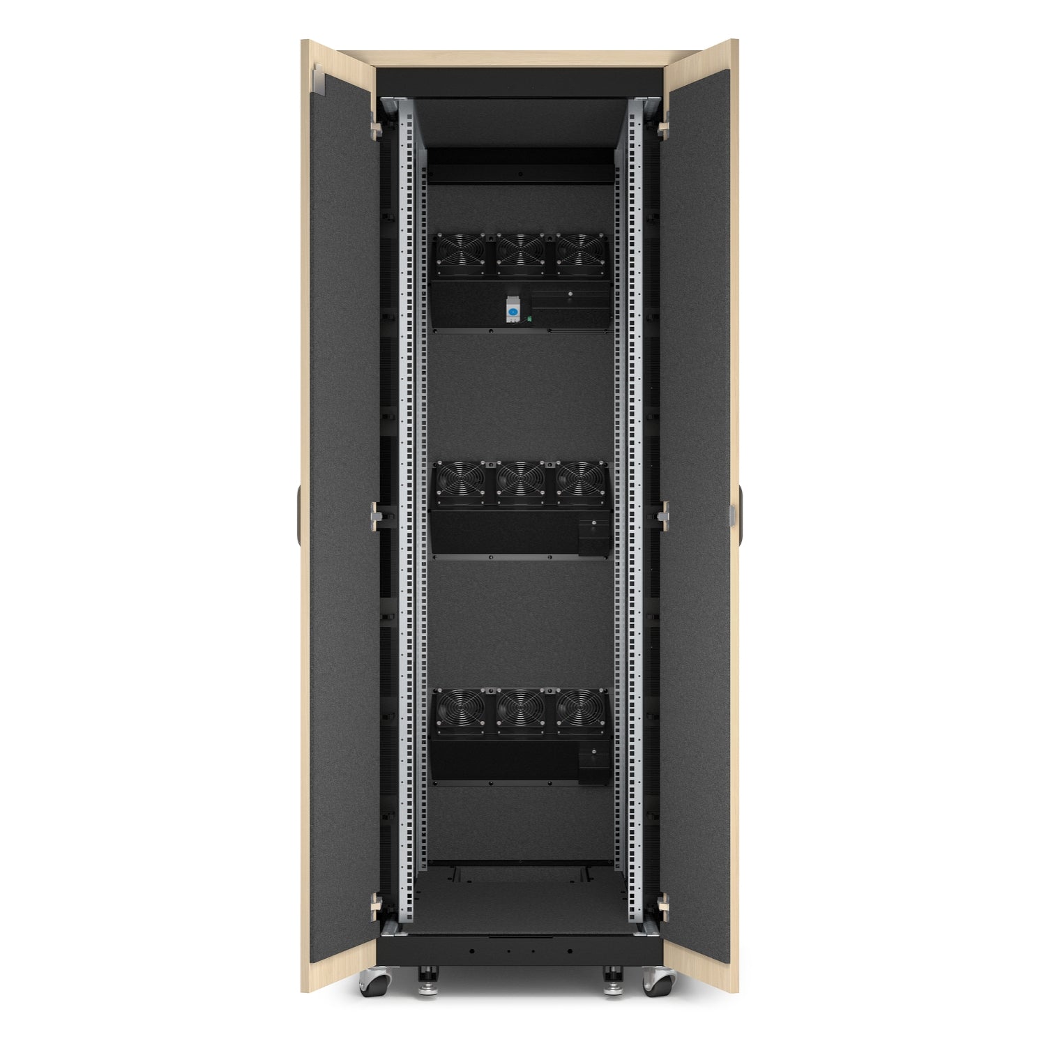 APC NetShelter Soundproof Server Rack 38U 230V 1863H x 750W x 1134D mm Maple
