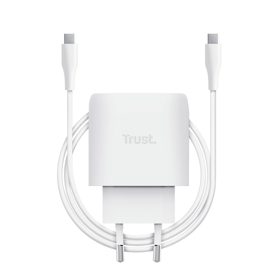 TRUST Alimentation universelle MAXO USB-C 45 watts 1 port APPLE (blanche) + câble