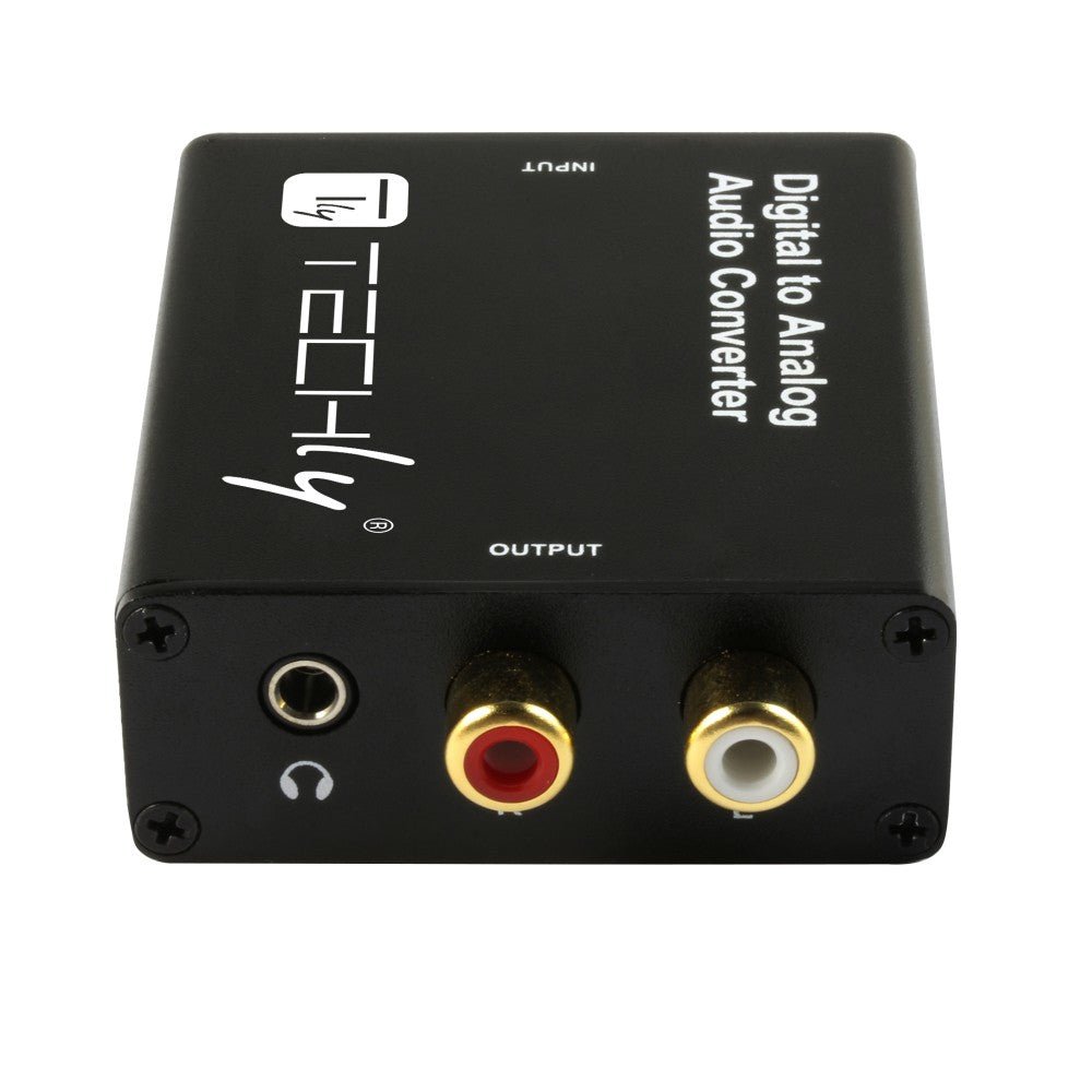Techly IDATA SPDIF-9 Convertisseur DAC Digital SPDIF/Coaxial vers Analogique RCA/3.5mm