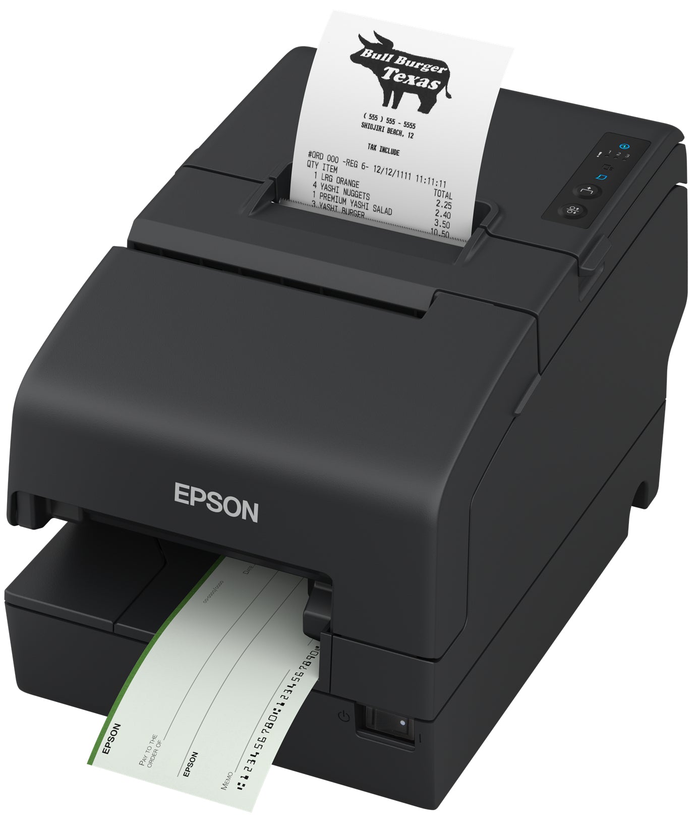 Epson TM-H6000VI-116 P-USB MICR Blk